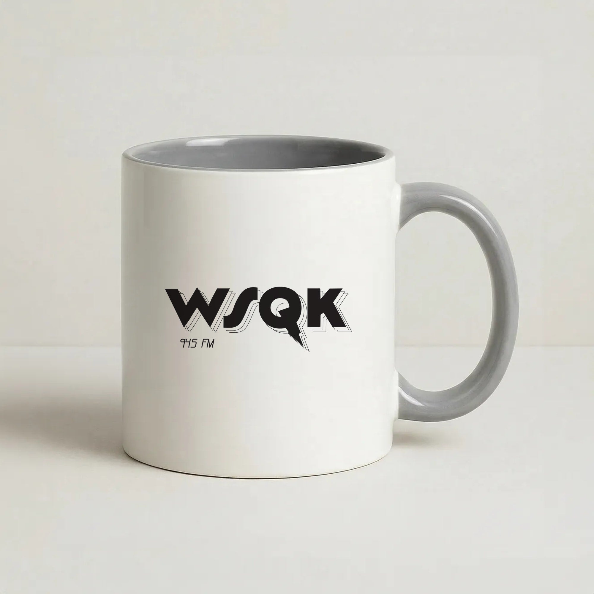 WSQK Radio Coffee Grey Mug