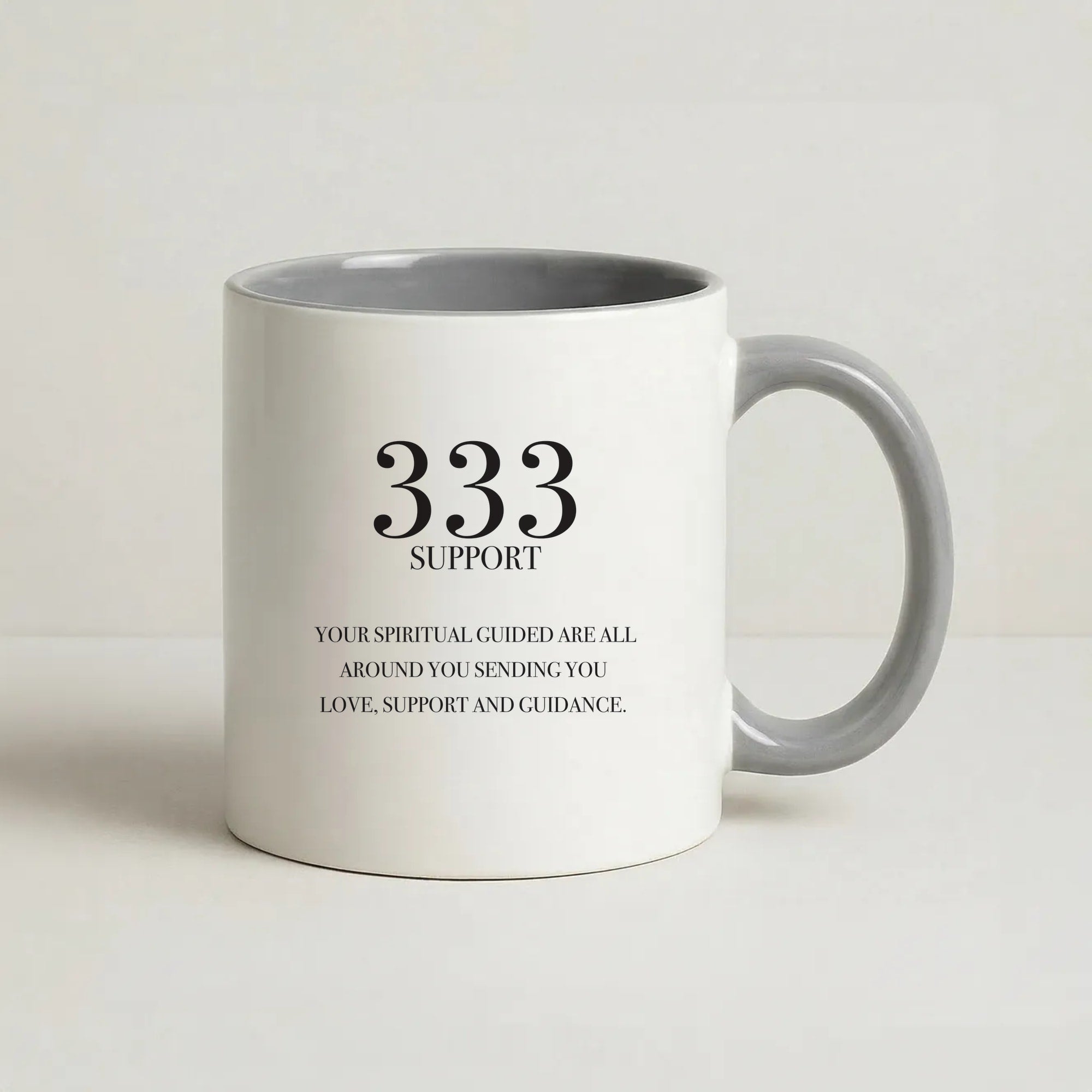 333 - Angel Numbers Coffee Grey Mug