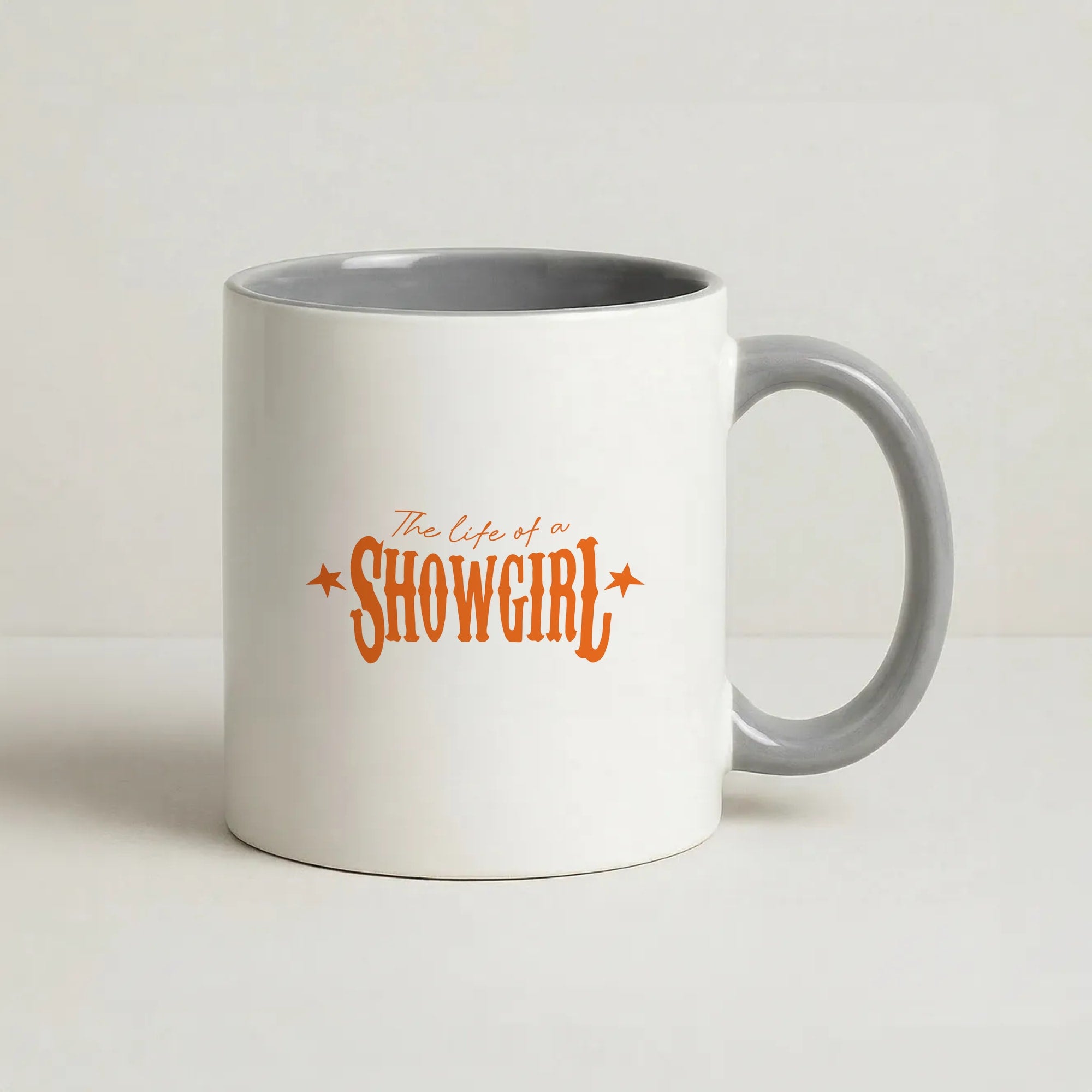 TLOAS Orange Coffee Grey Mug