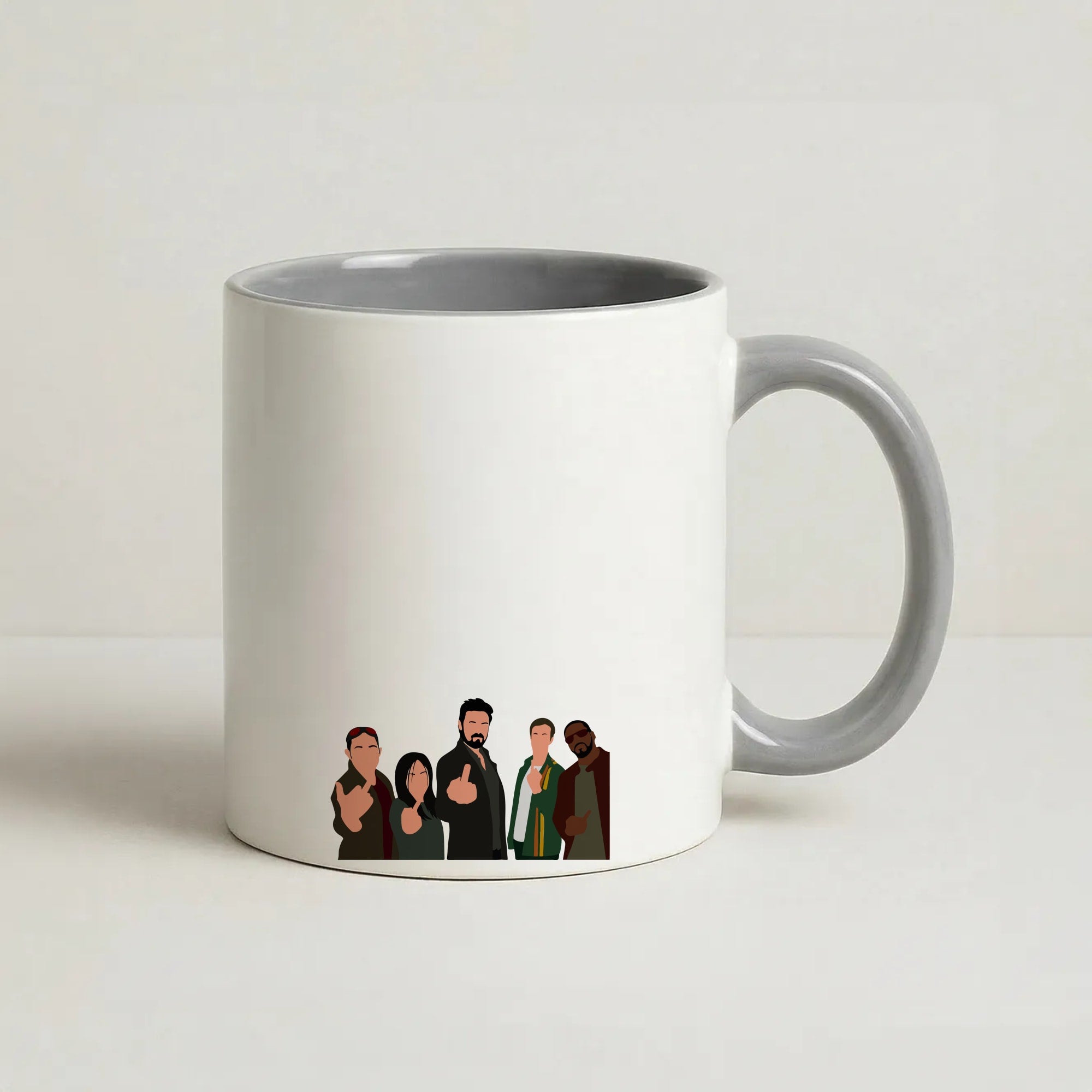 The Boys Coffee Grey Mug