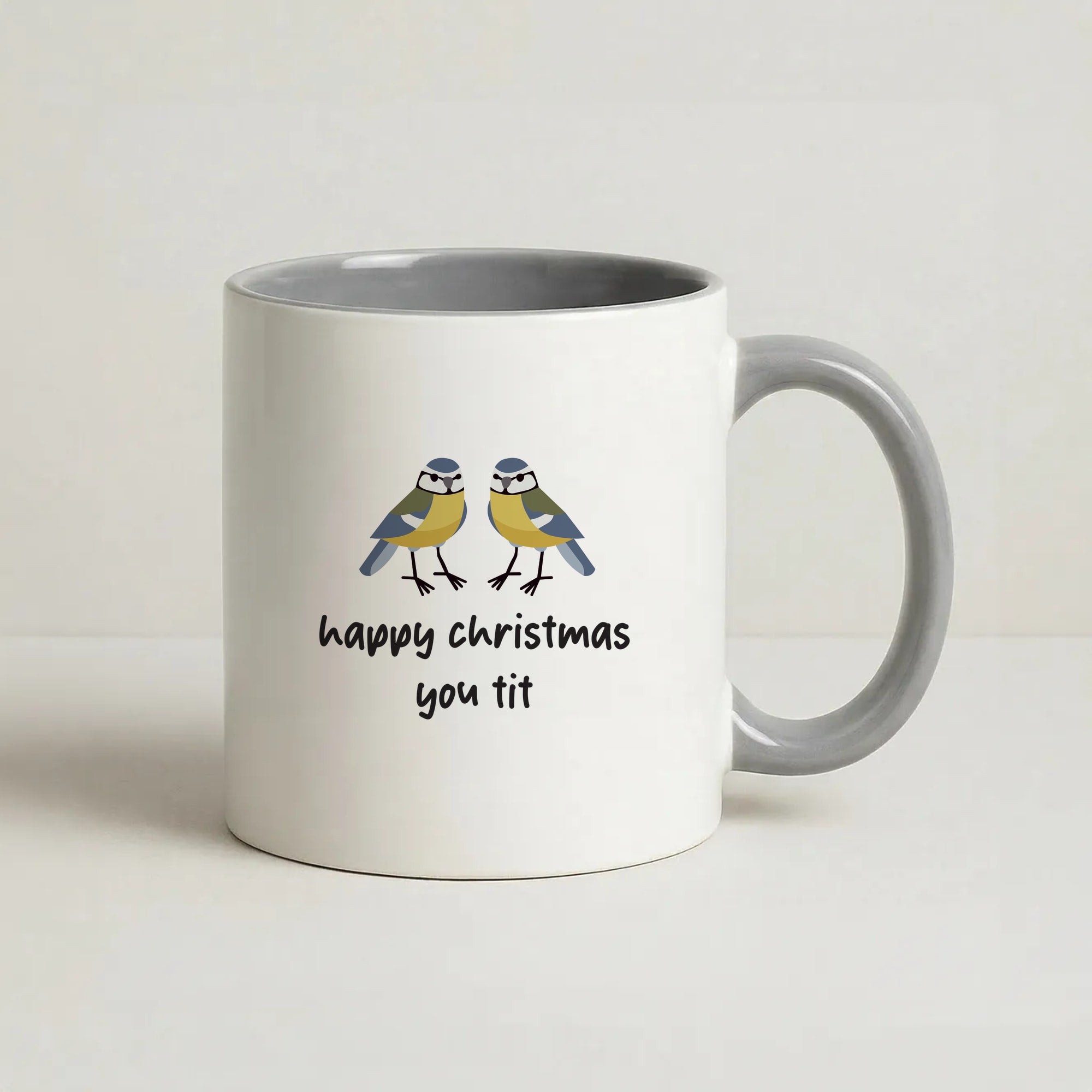 Happy Christmas You Tit - Christmas Coffee Grey Mug