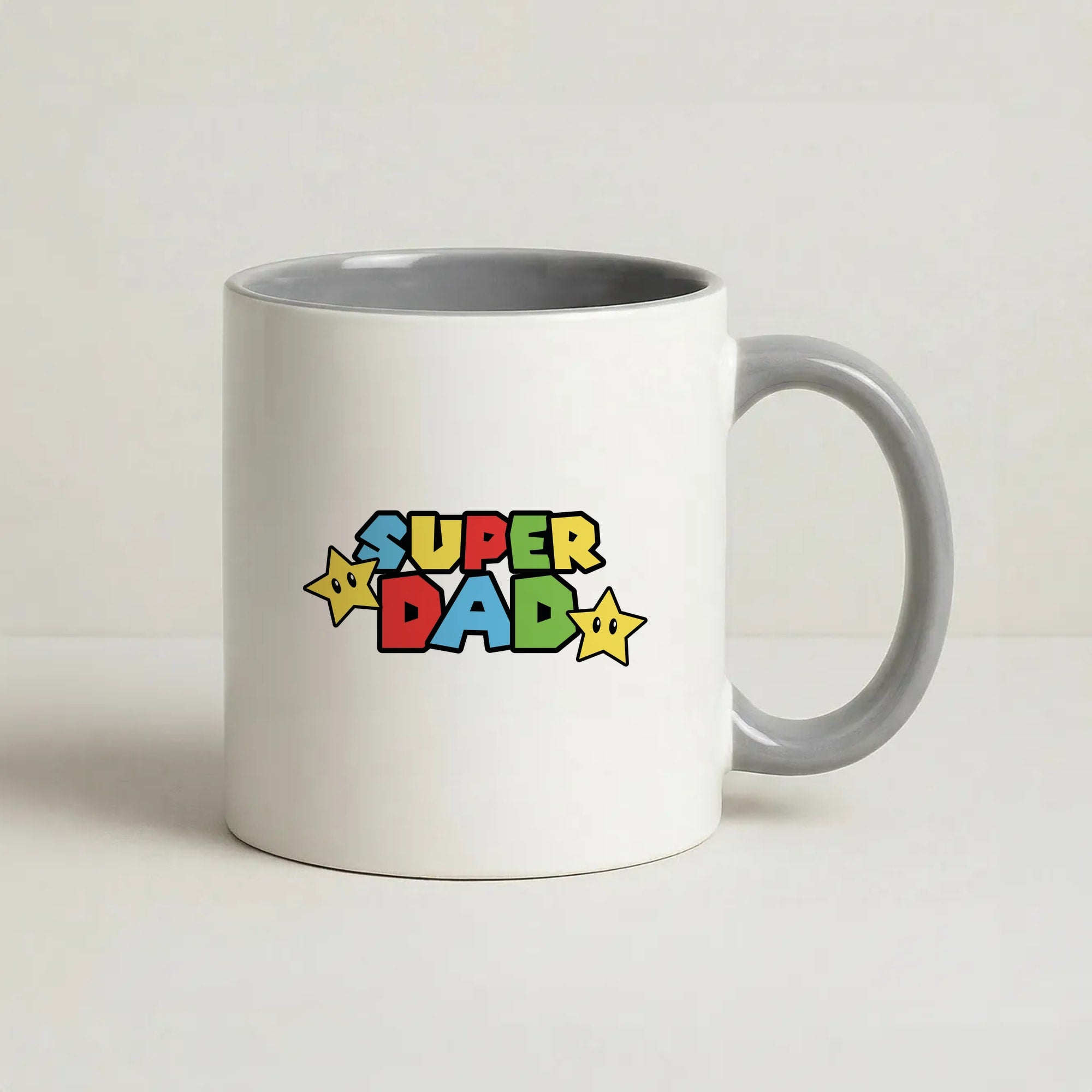 Super Dad Coffee Grey Mug
