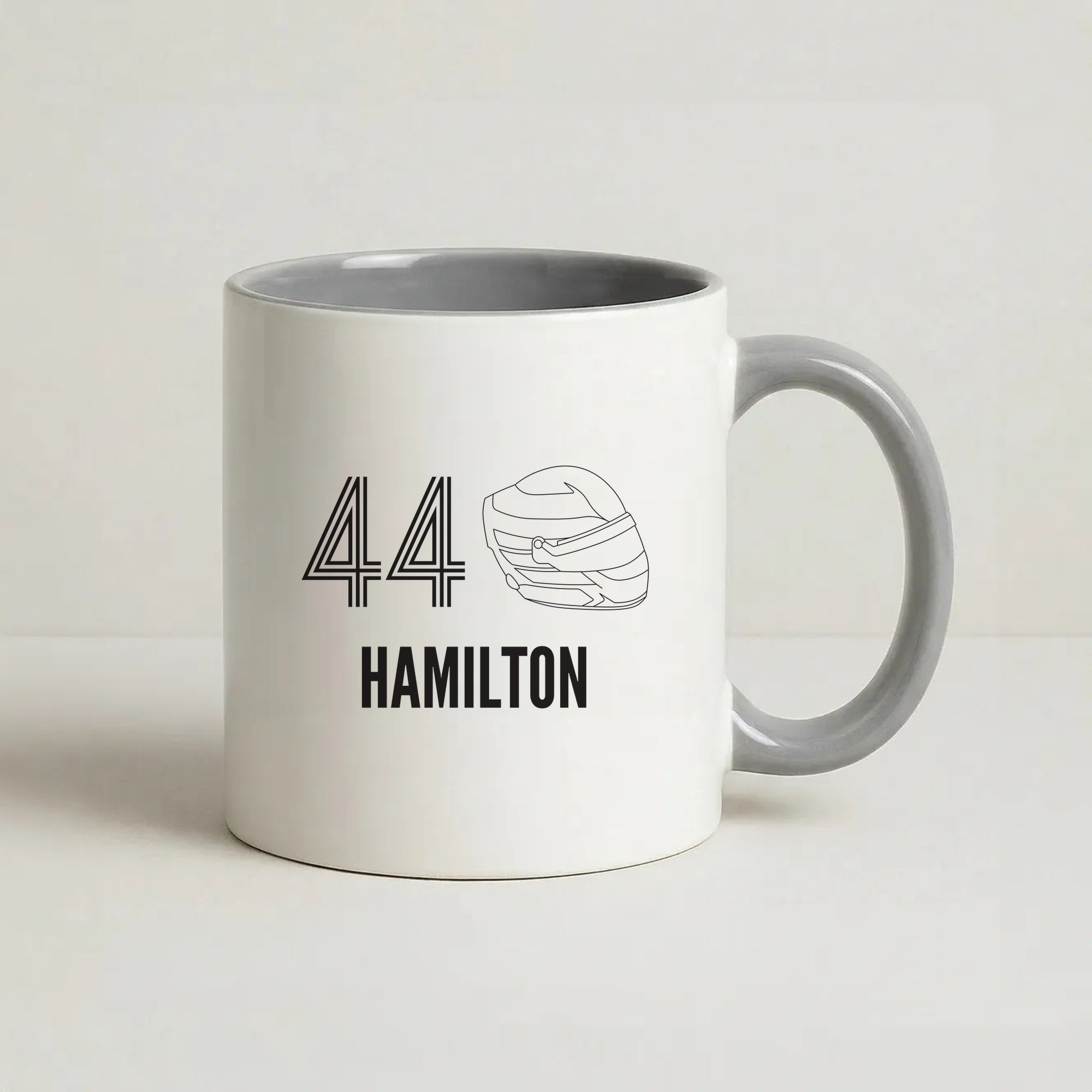 Hamilton Helmet 2026 Coffee Grey Mug