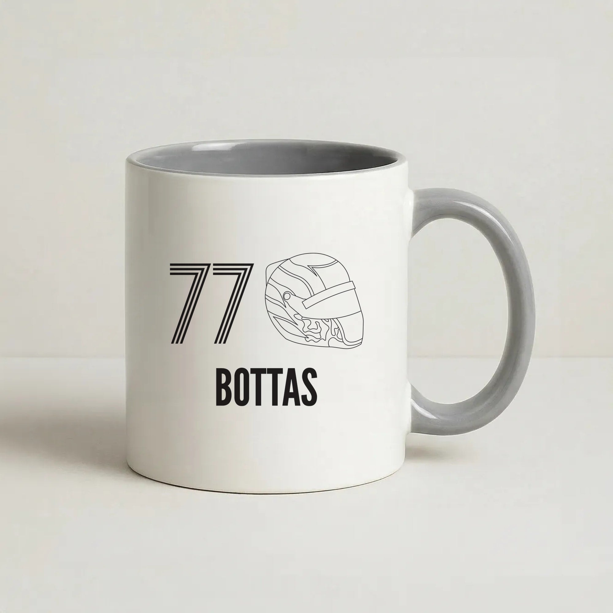 Bottas Helmet 2026 Coffee Grey Mug