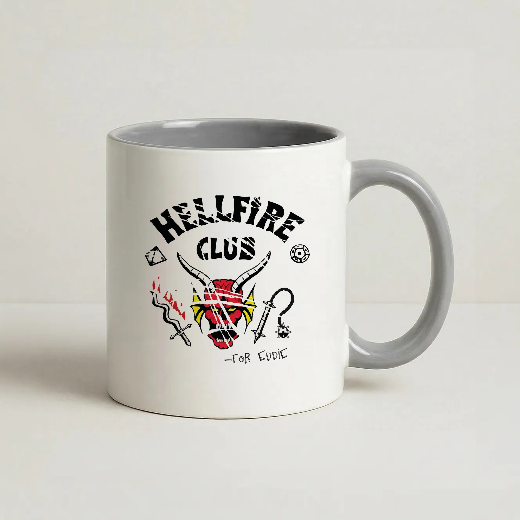 Torn Hellfire Club Coffee Grey Mug
