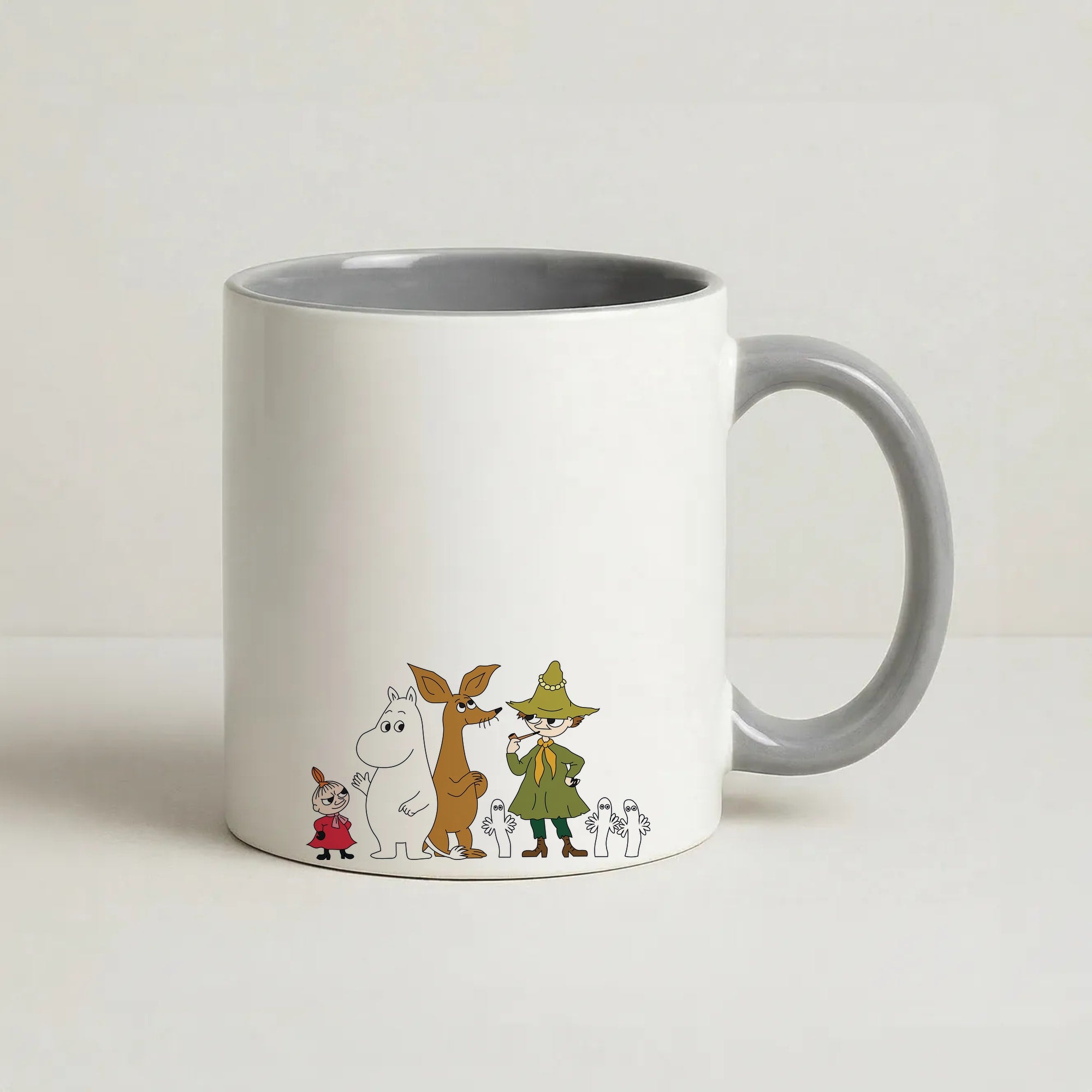 Moom Characters Coffee Grey Mug