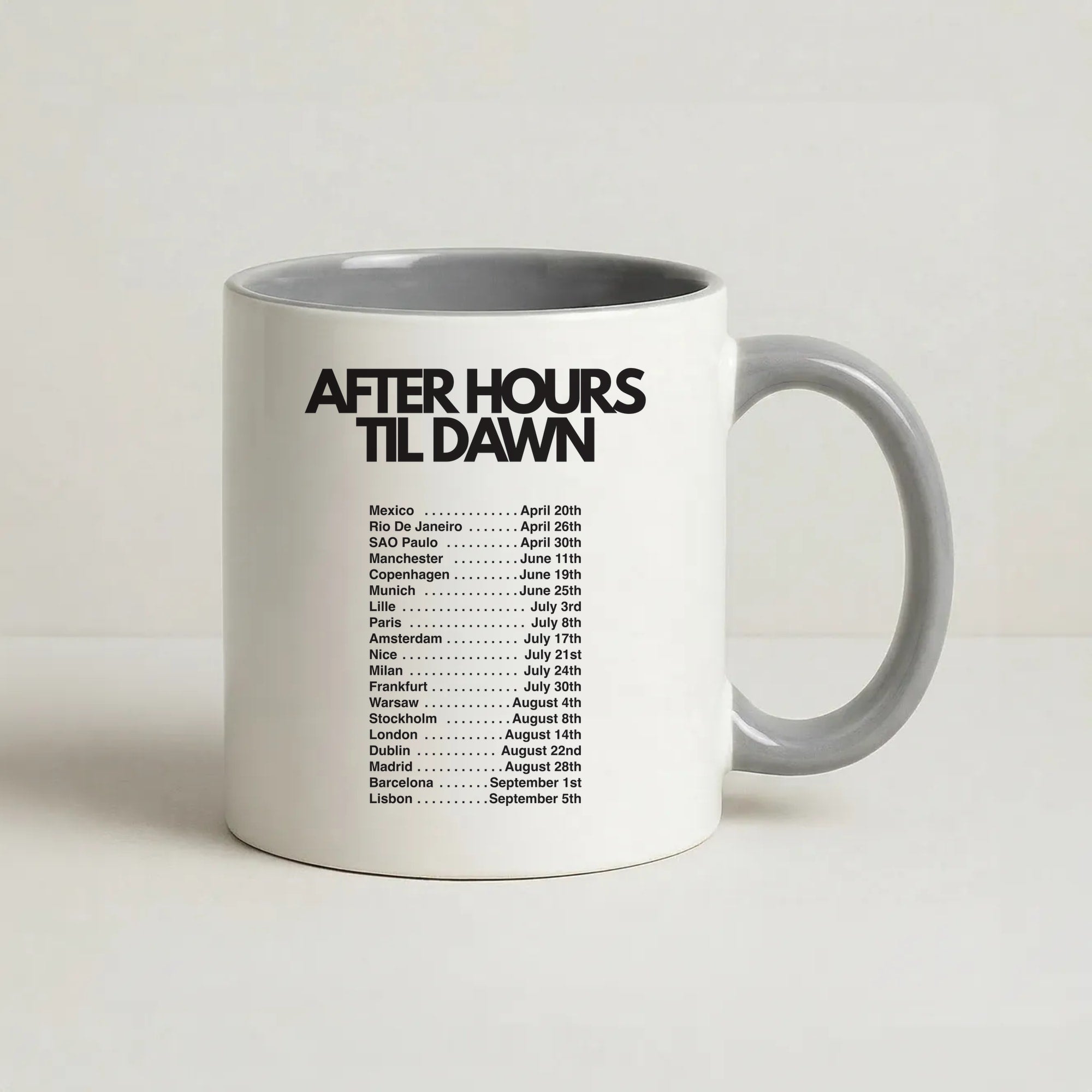 2026 Tour AHTD Coffee Grey Mug