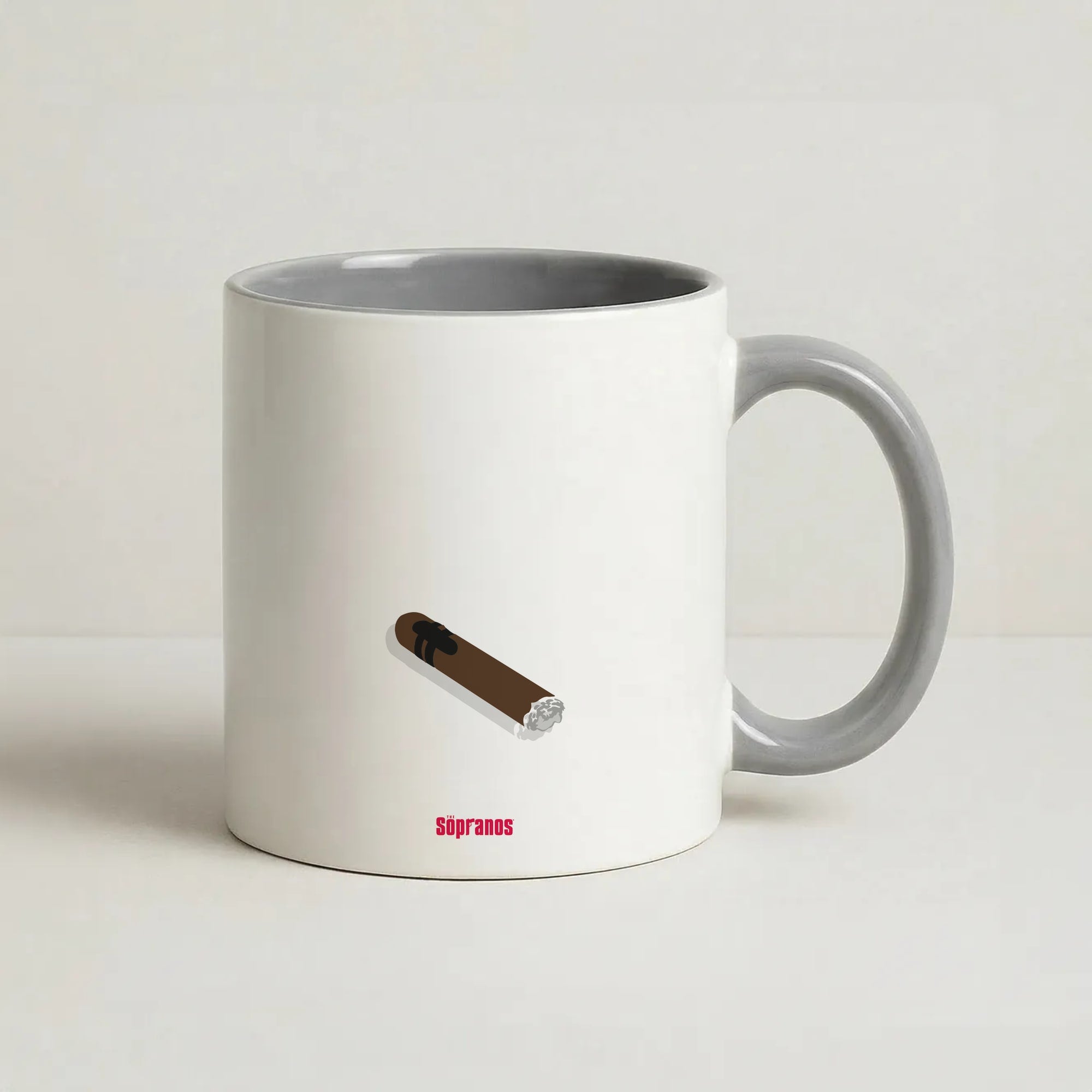 Cigar Coffee Grey Mug