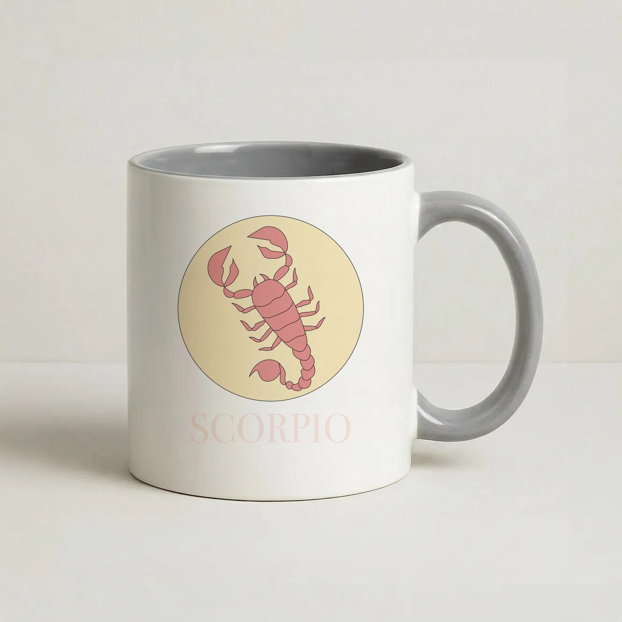 Scorpio - Tarot Cards Coffee Grey Mug