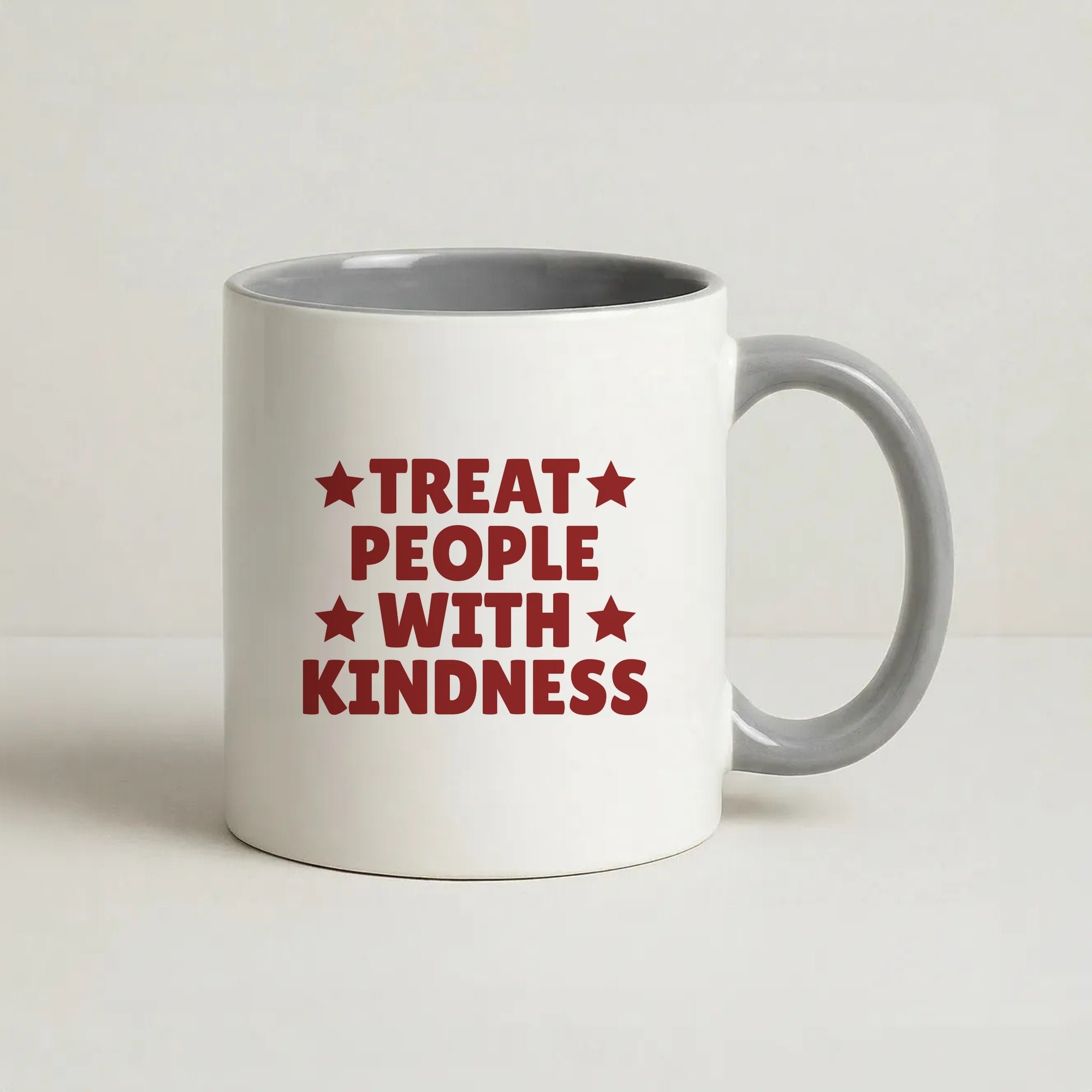 Treat People With Kindness Coffee Grey Mug