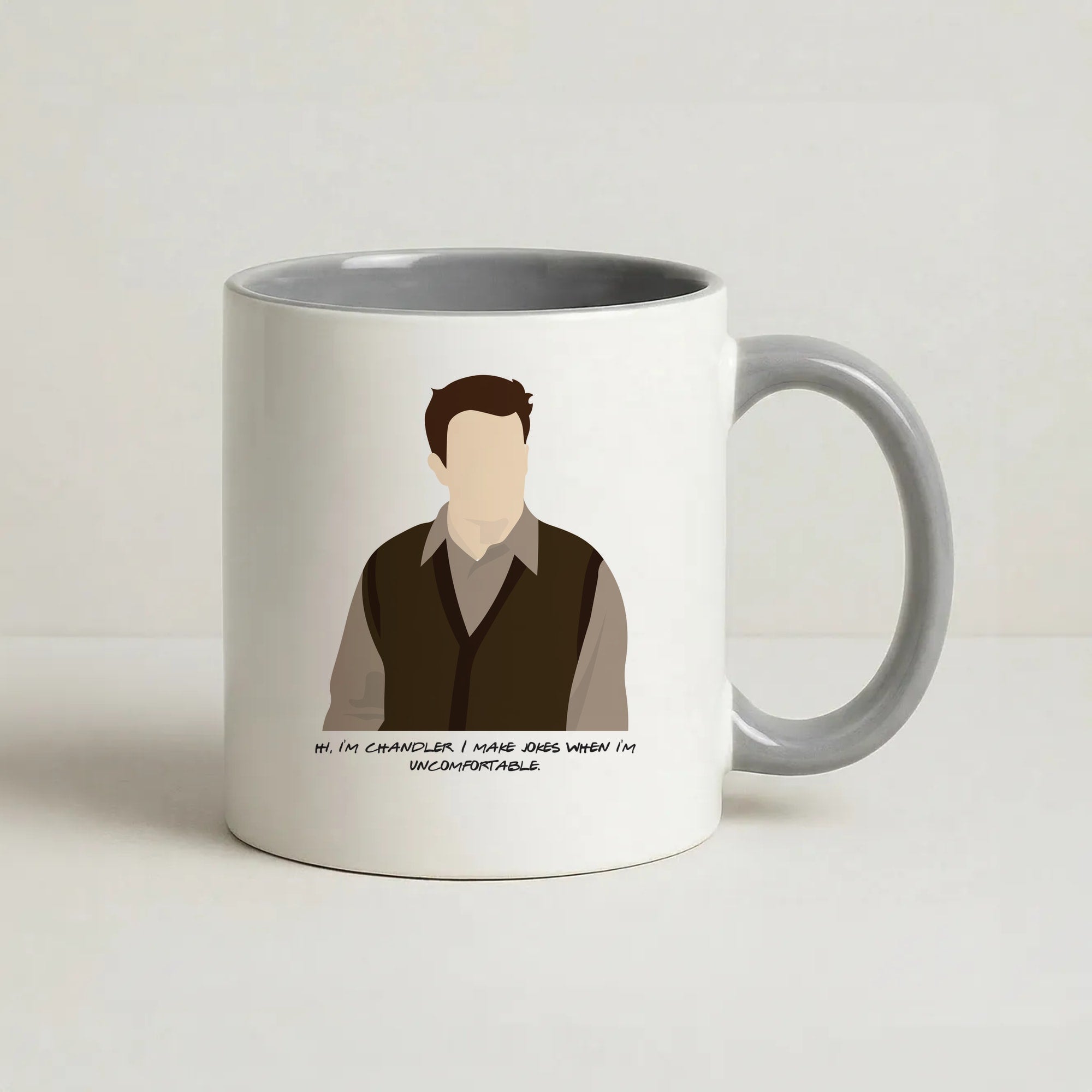 Hi, I'm Chandler Coffee Grey Mug