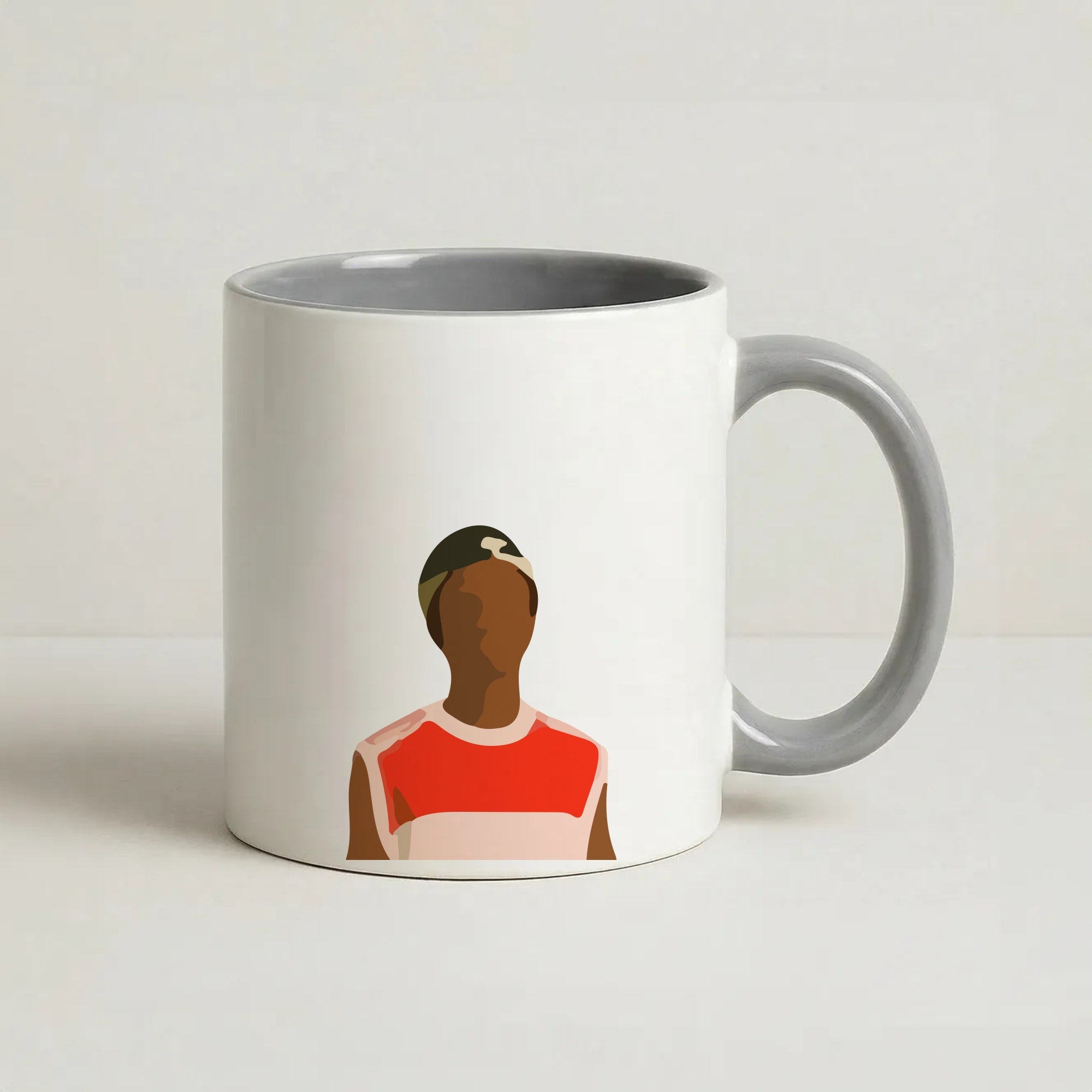 Faceless Lucas - Stranger Things Coffee Grey Mug