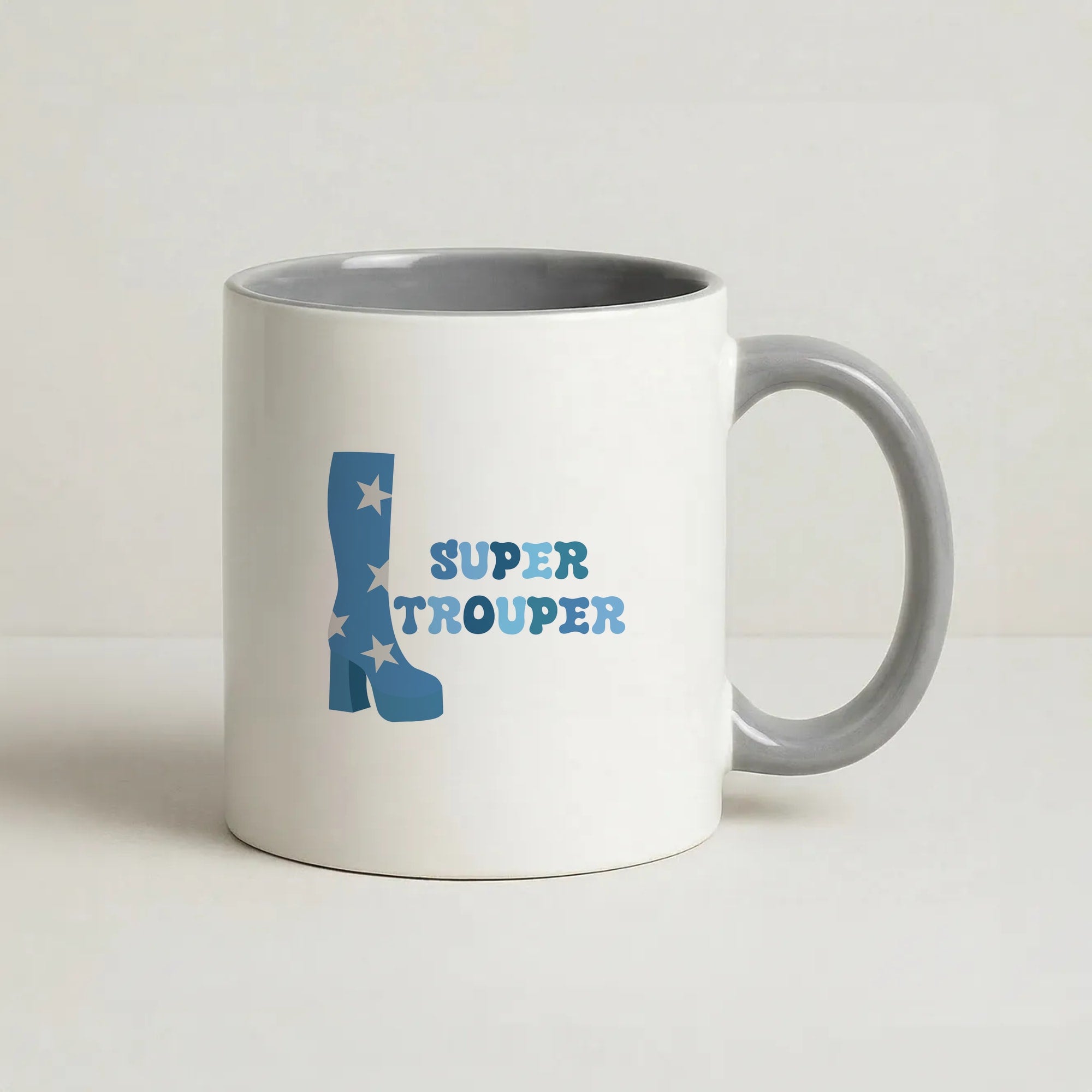 Super Trouper Coffee Grey Mug