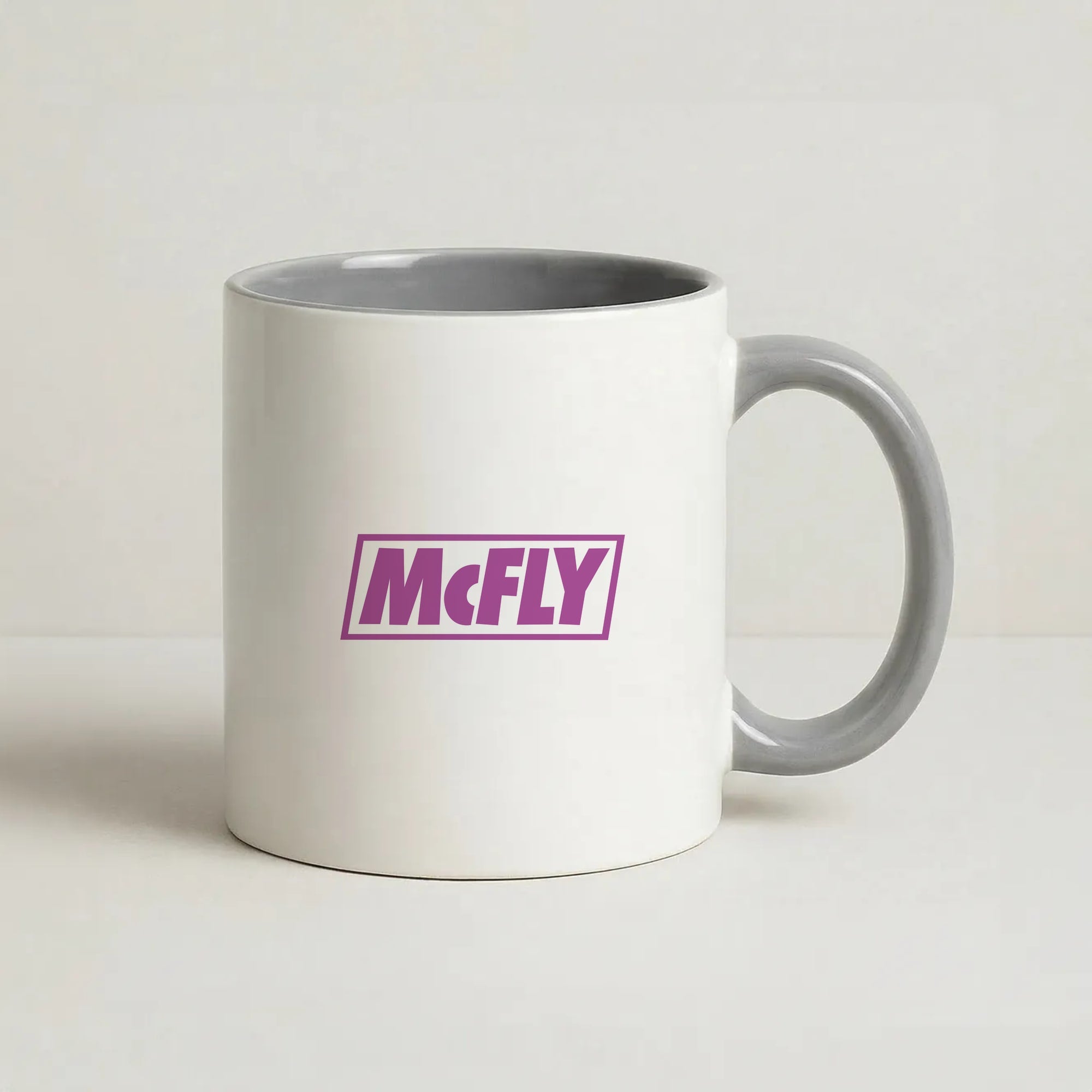 Yellow And Purple - McBand Coffee Grey Mug