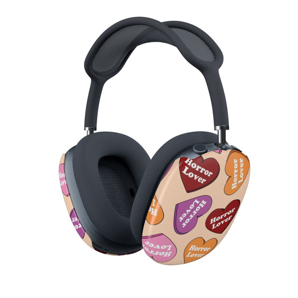 Horror Lover Hearts Pattern AirPods Max Case