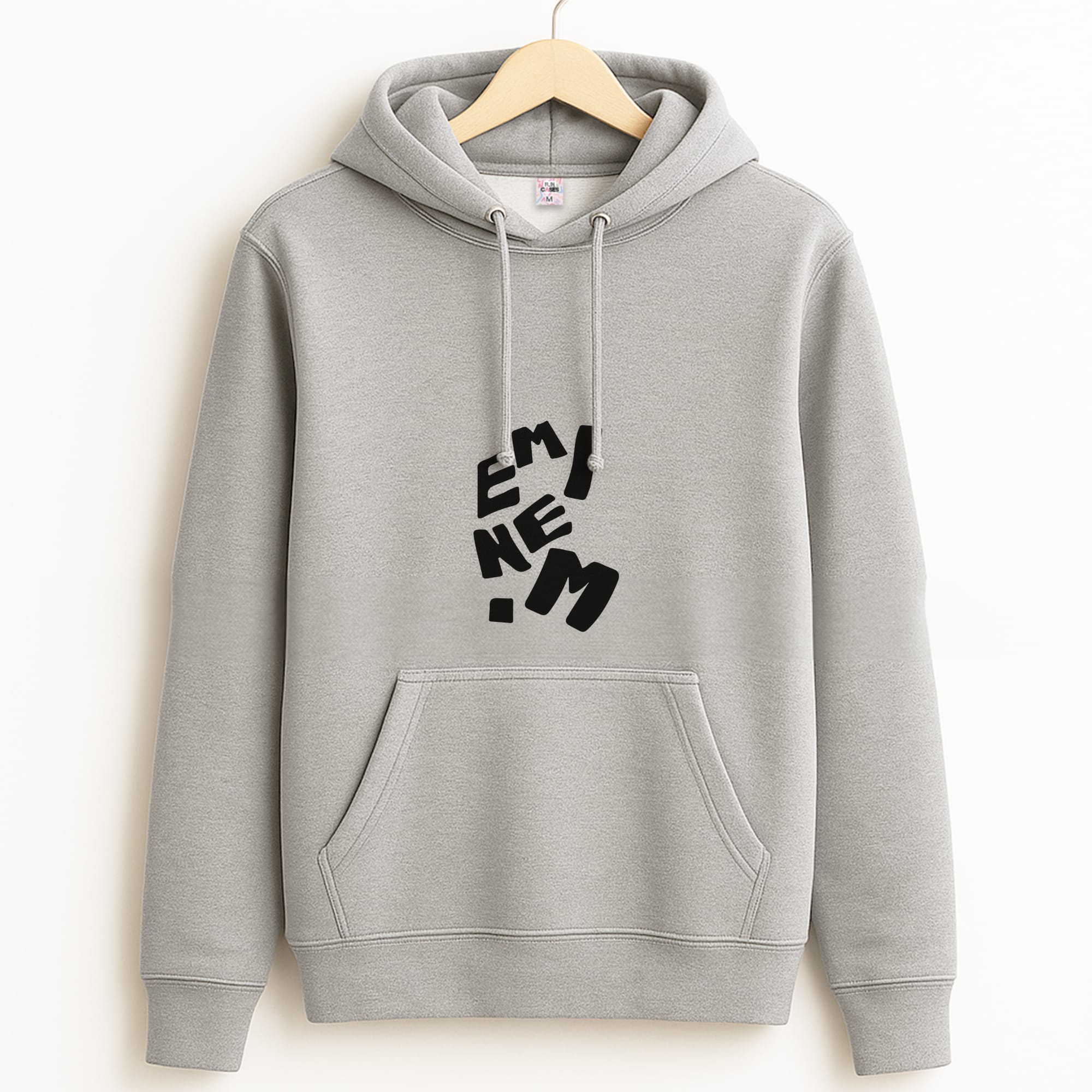 Text Grey Hoodie