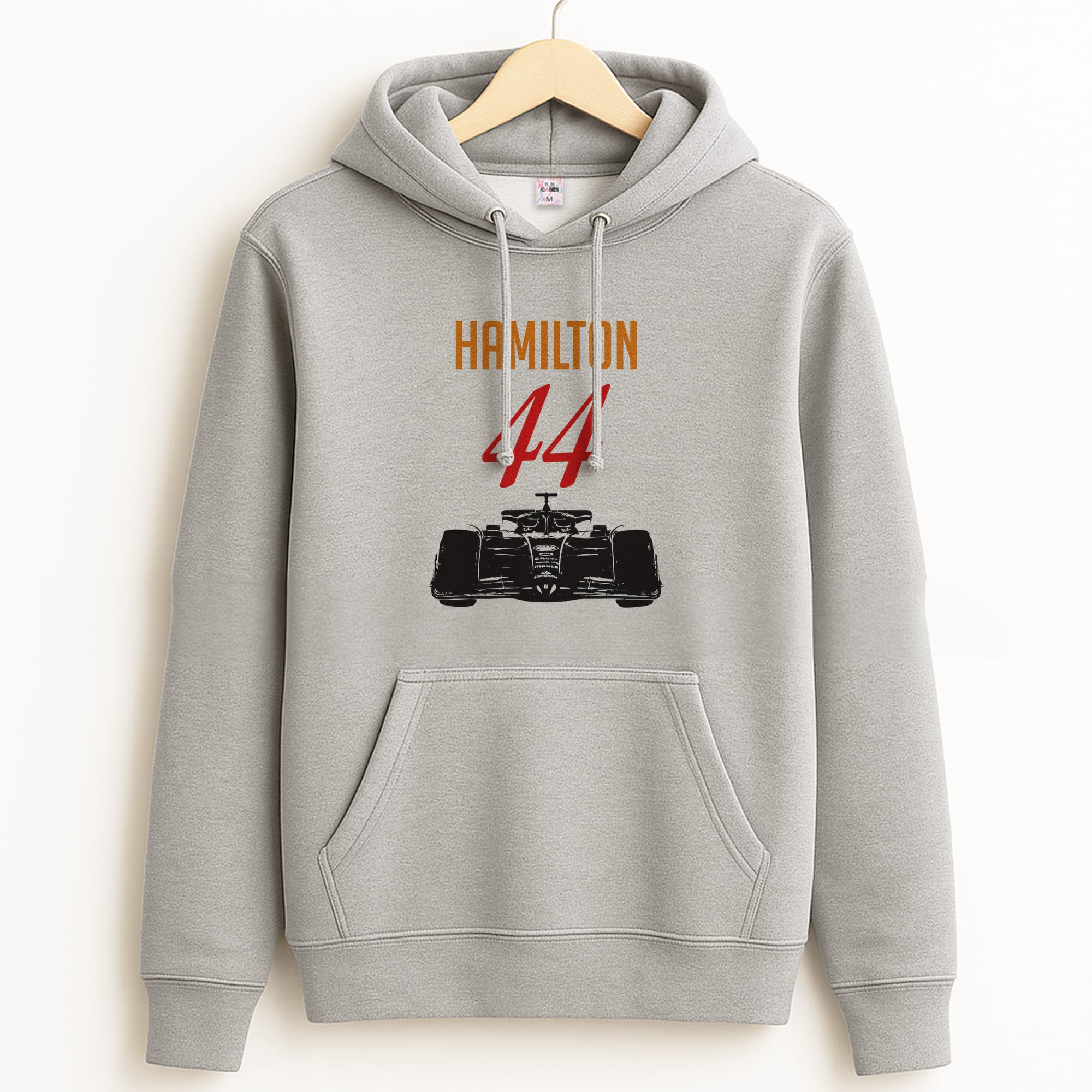 F1 Car Hamilton Grey Hoodie