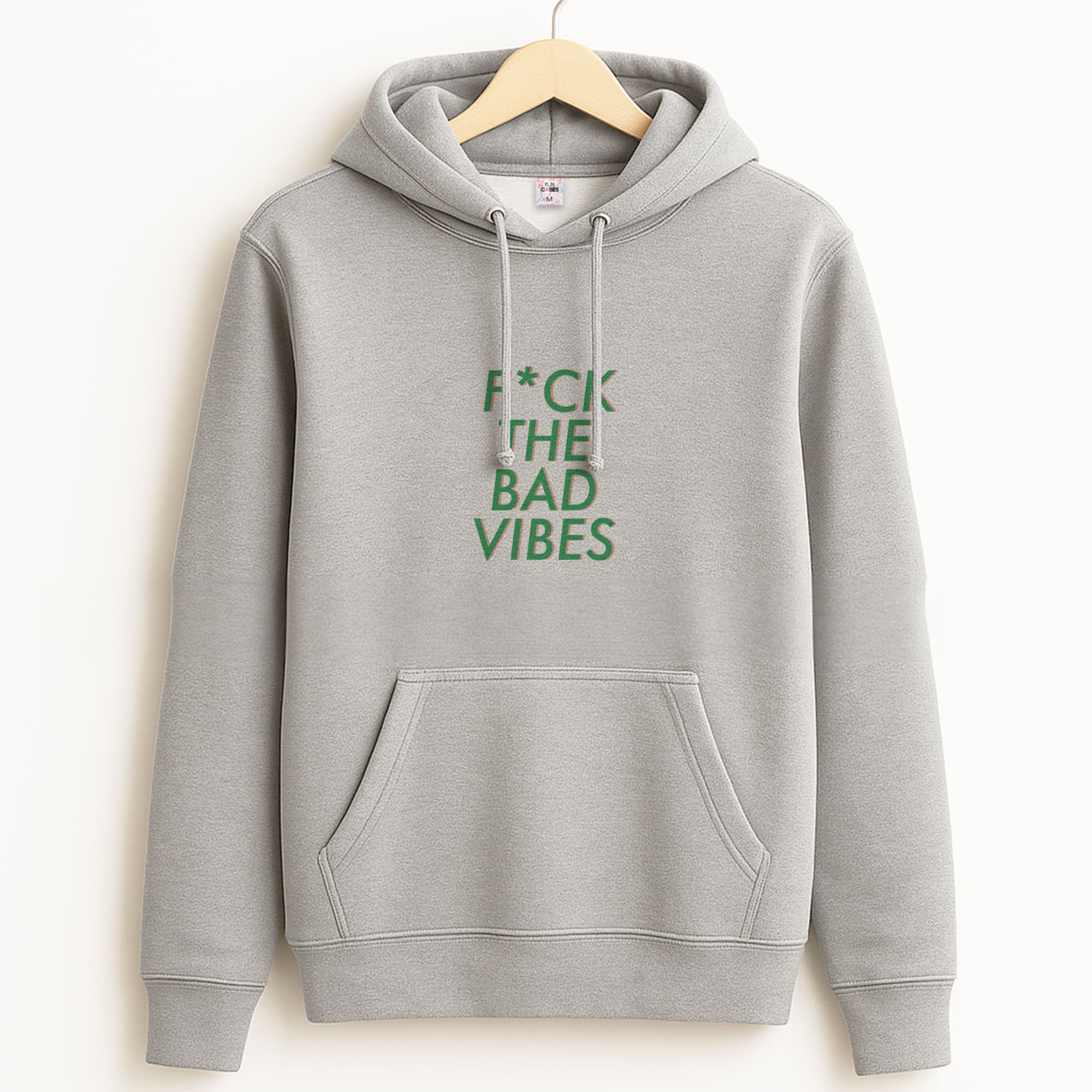 The Bad Vibes - Sassy Quotes Grey Hoodie