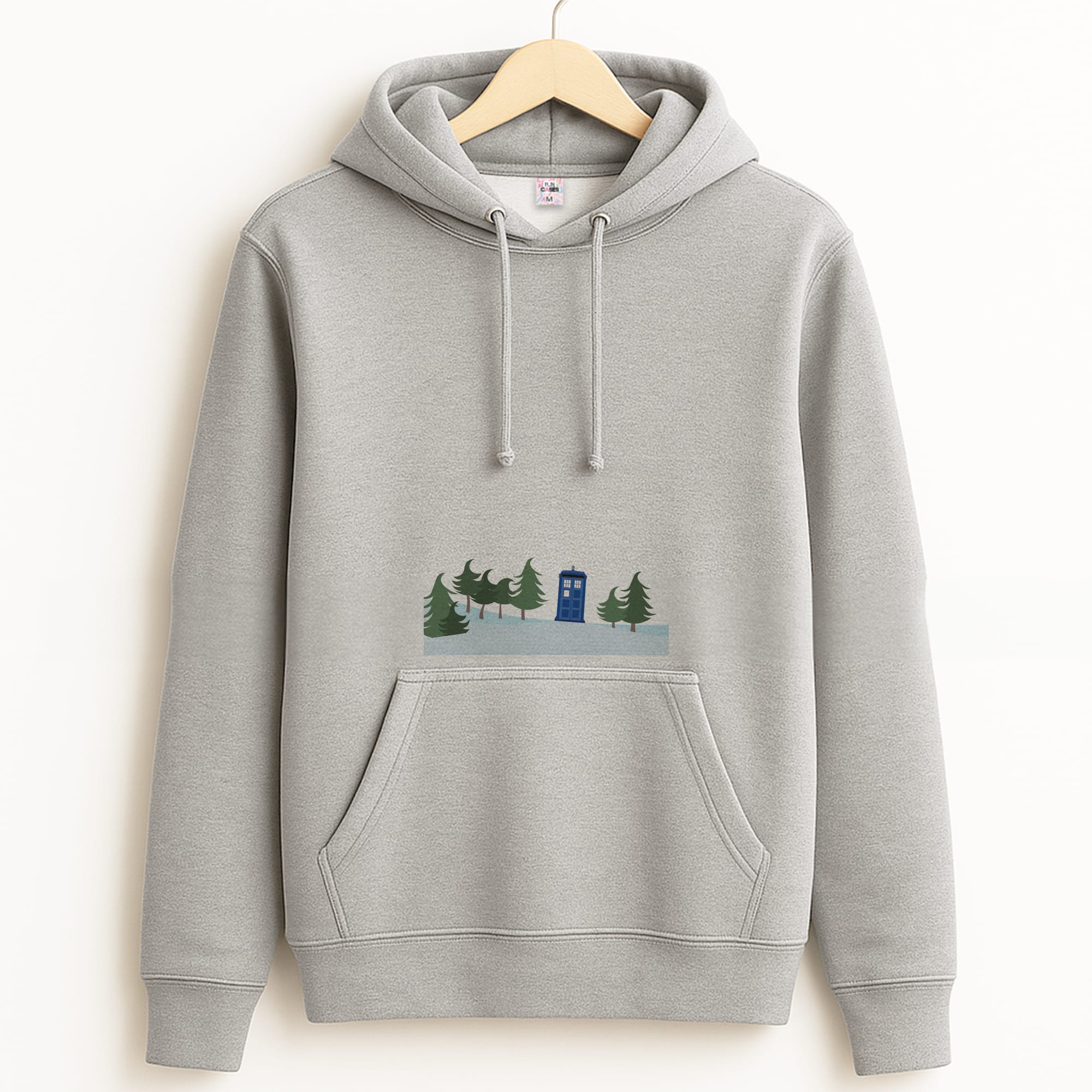 Christmas Tardis - Doctor Who Grey Hoodie