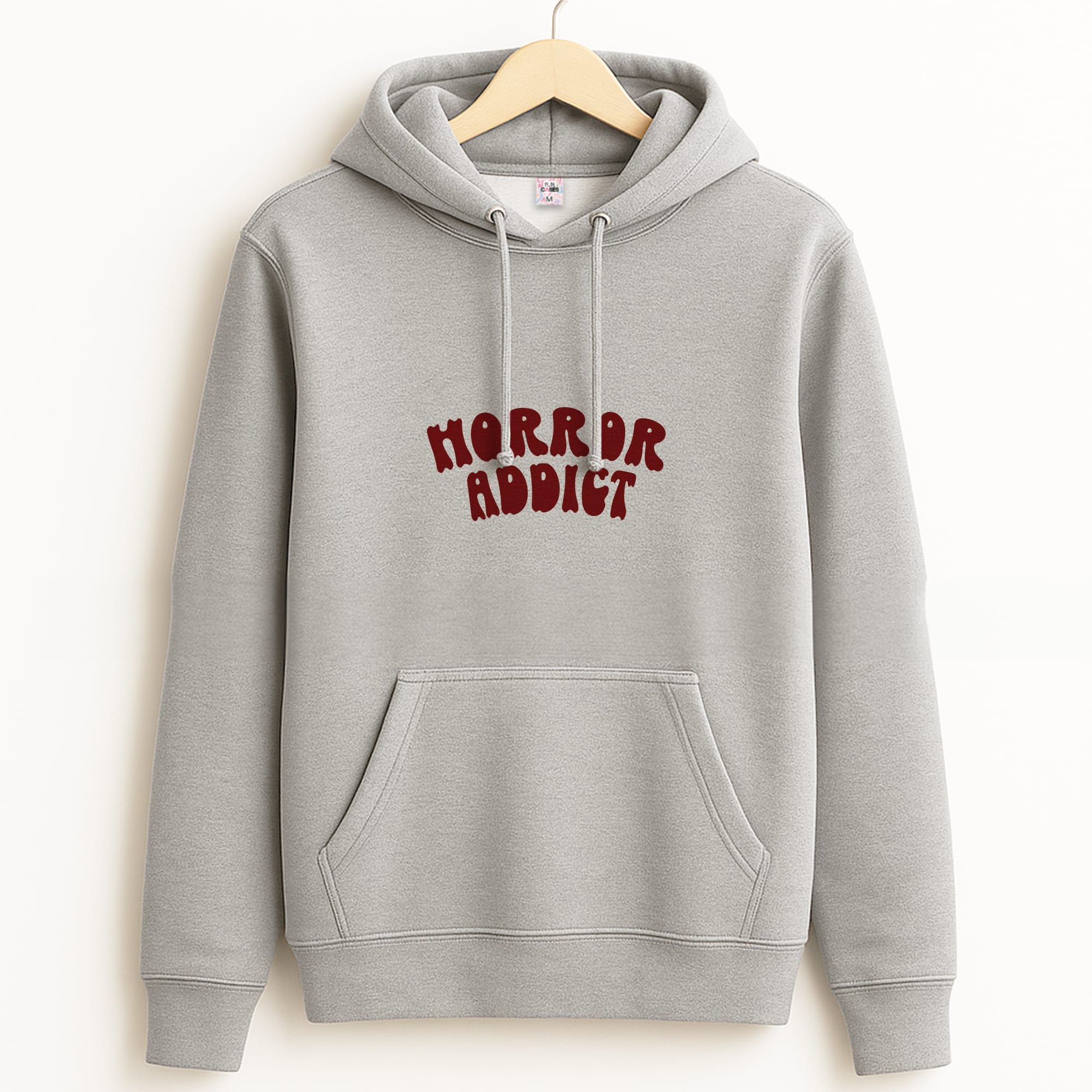 Horror Addict Grey Hoodie
