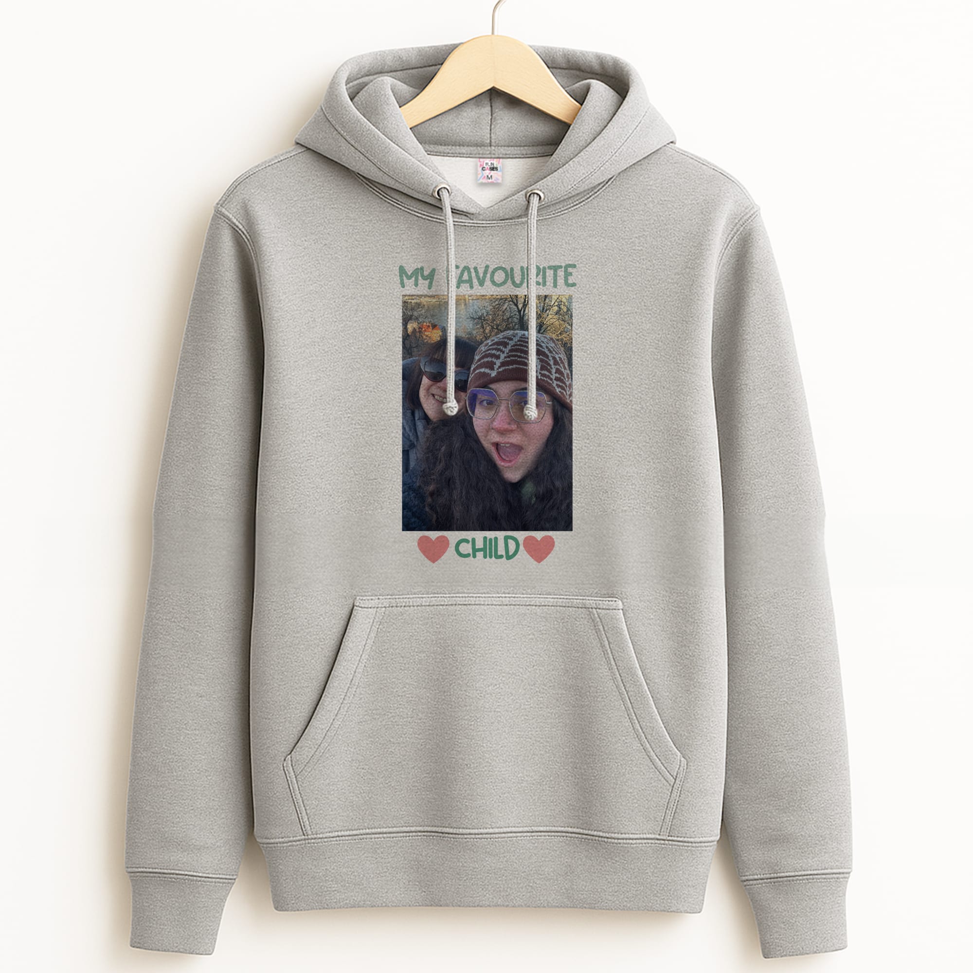 My Favourite Child - Personalised Mother's Day Grey Hoodie