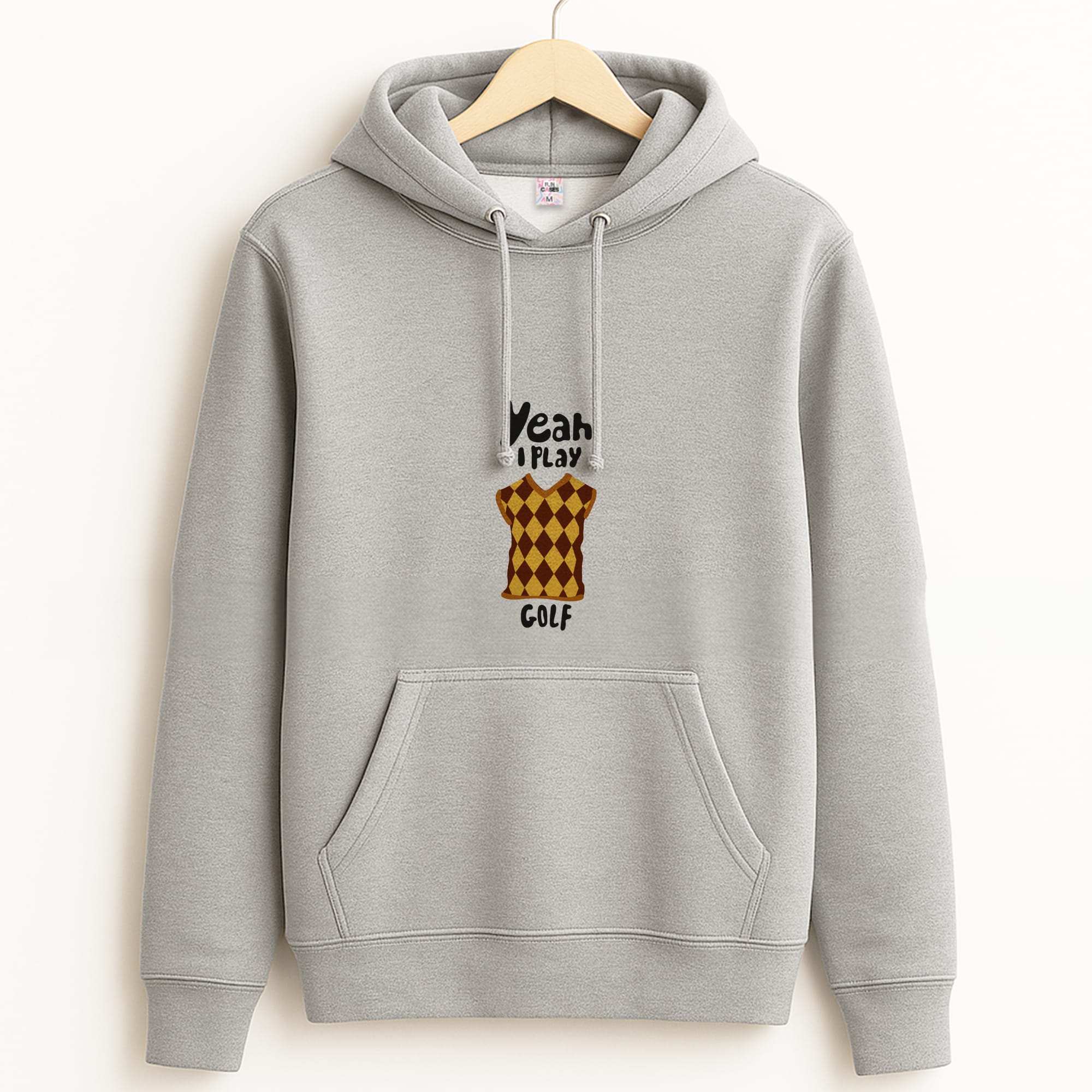 Yeah I play golf - Golf Grey Hoodie