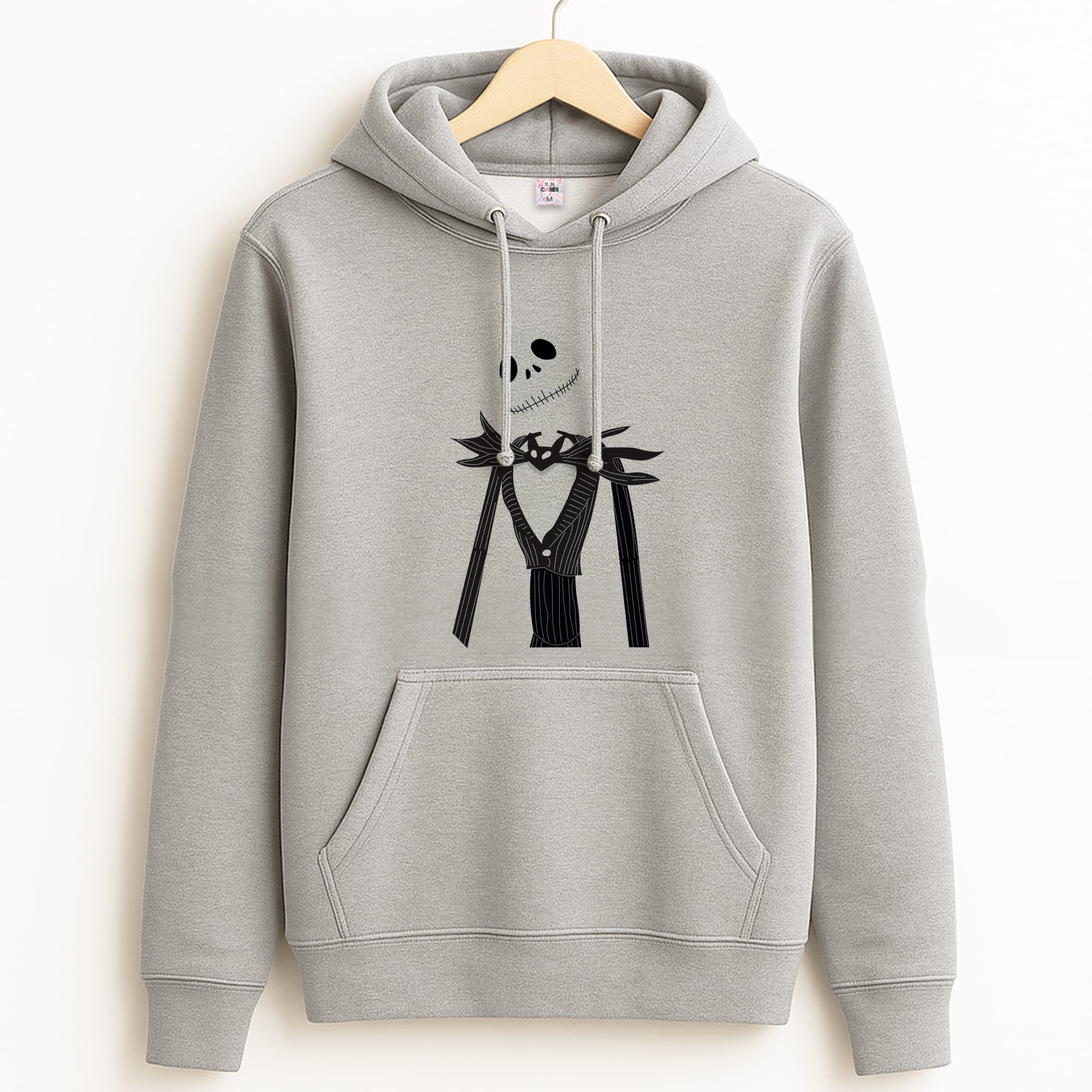 Jack Skellington Blue - TNBC Grey Hoodie