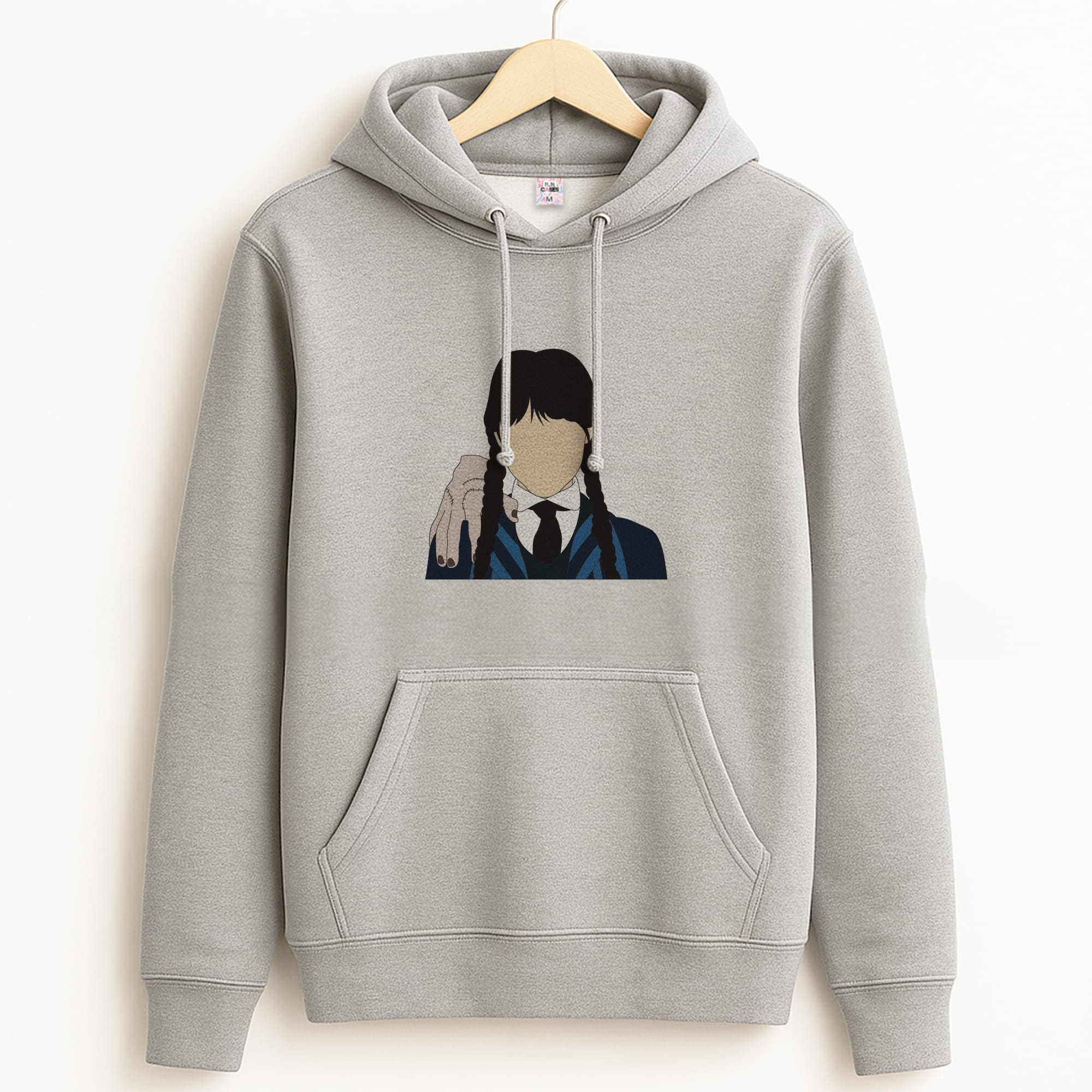 Wednesday And Thing Grey Hoodie