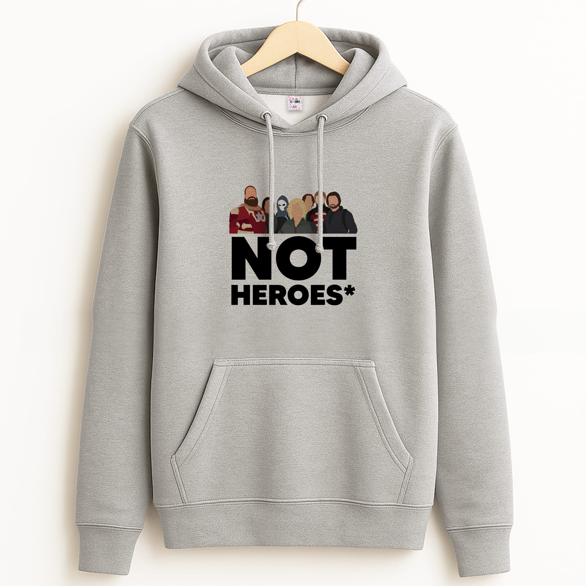 Not Heroes Grey Hoodie