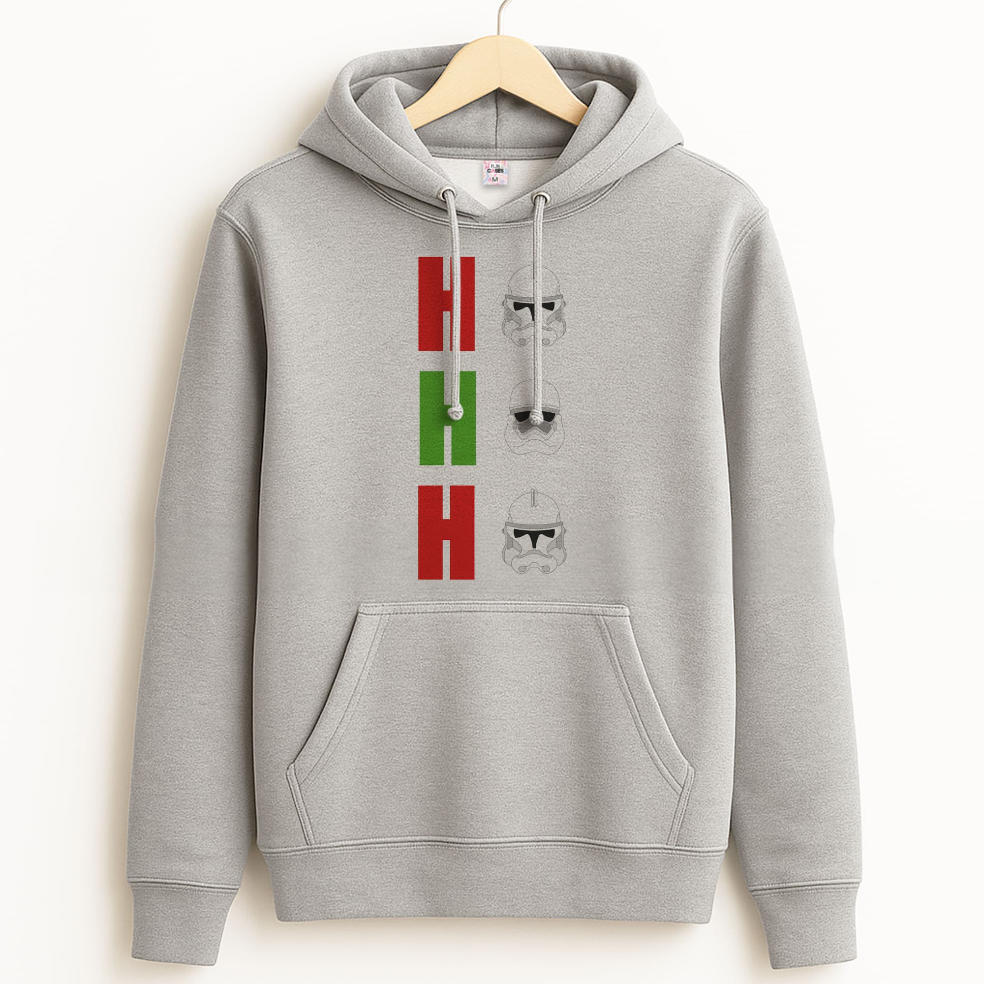 Ho Ho Ho Troopers Grey Hoodie