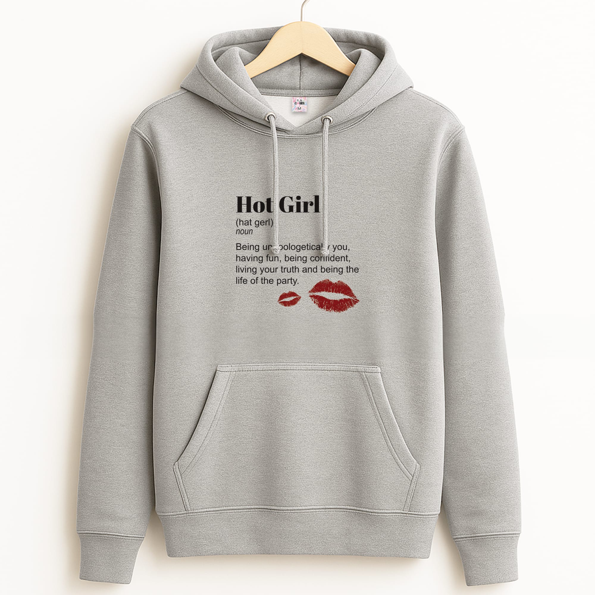 Hot Girl Dictionary Definition Grey Hoodie