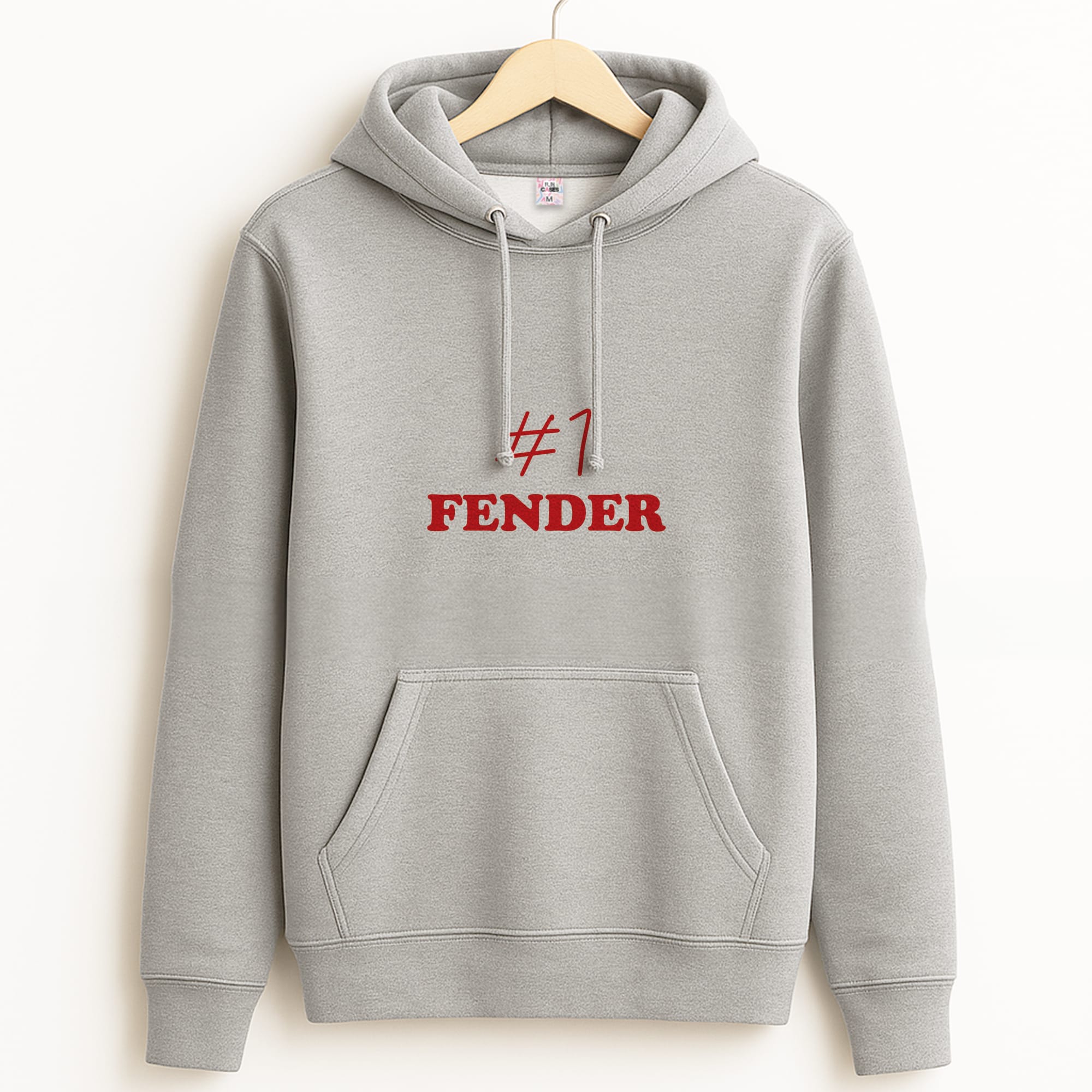 #1 FENDER Grey Hoodie