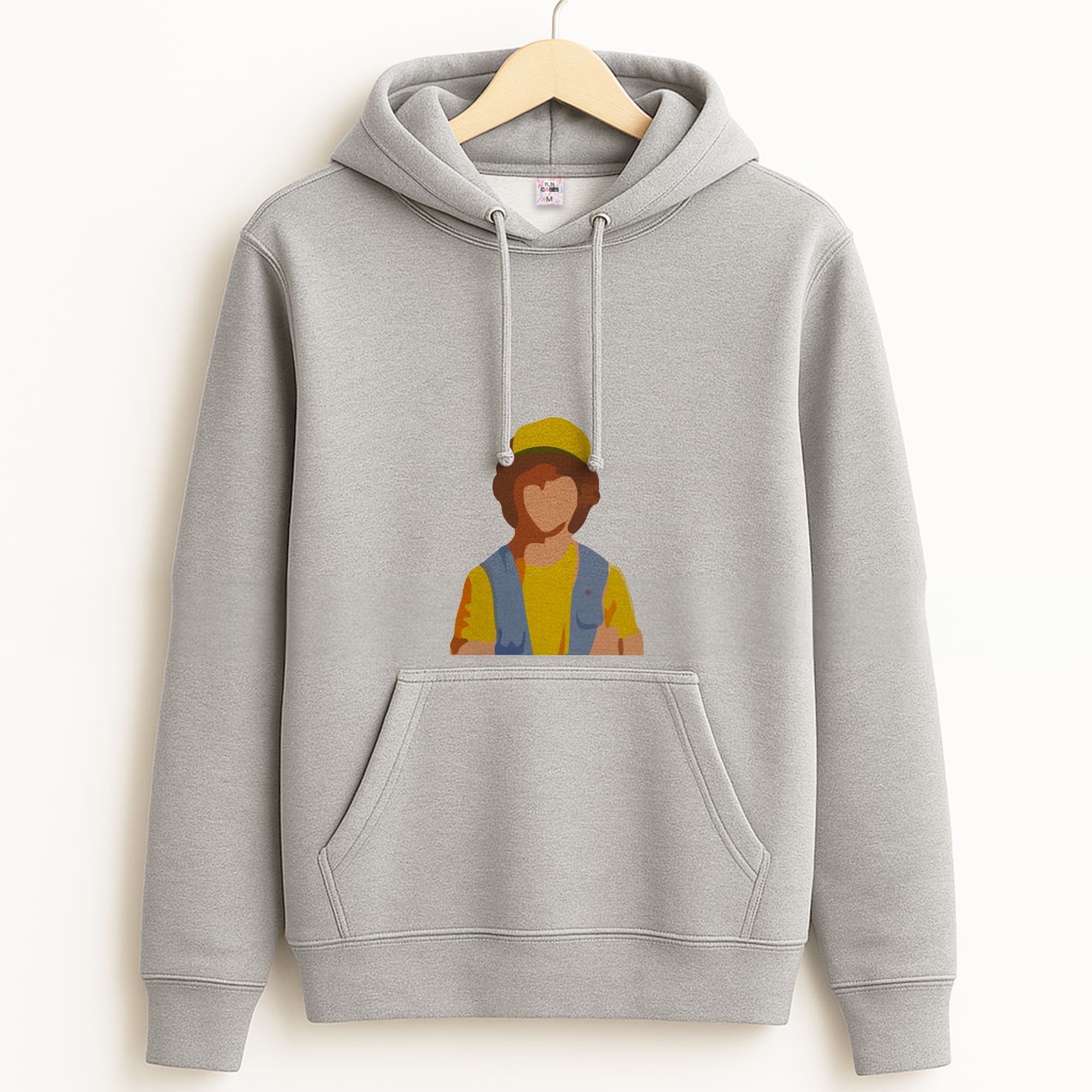 Faceless Dustin - Stranger Things Grey Hoodie