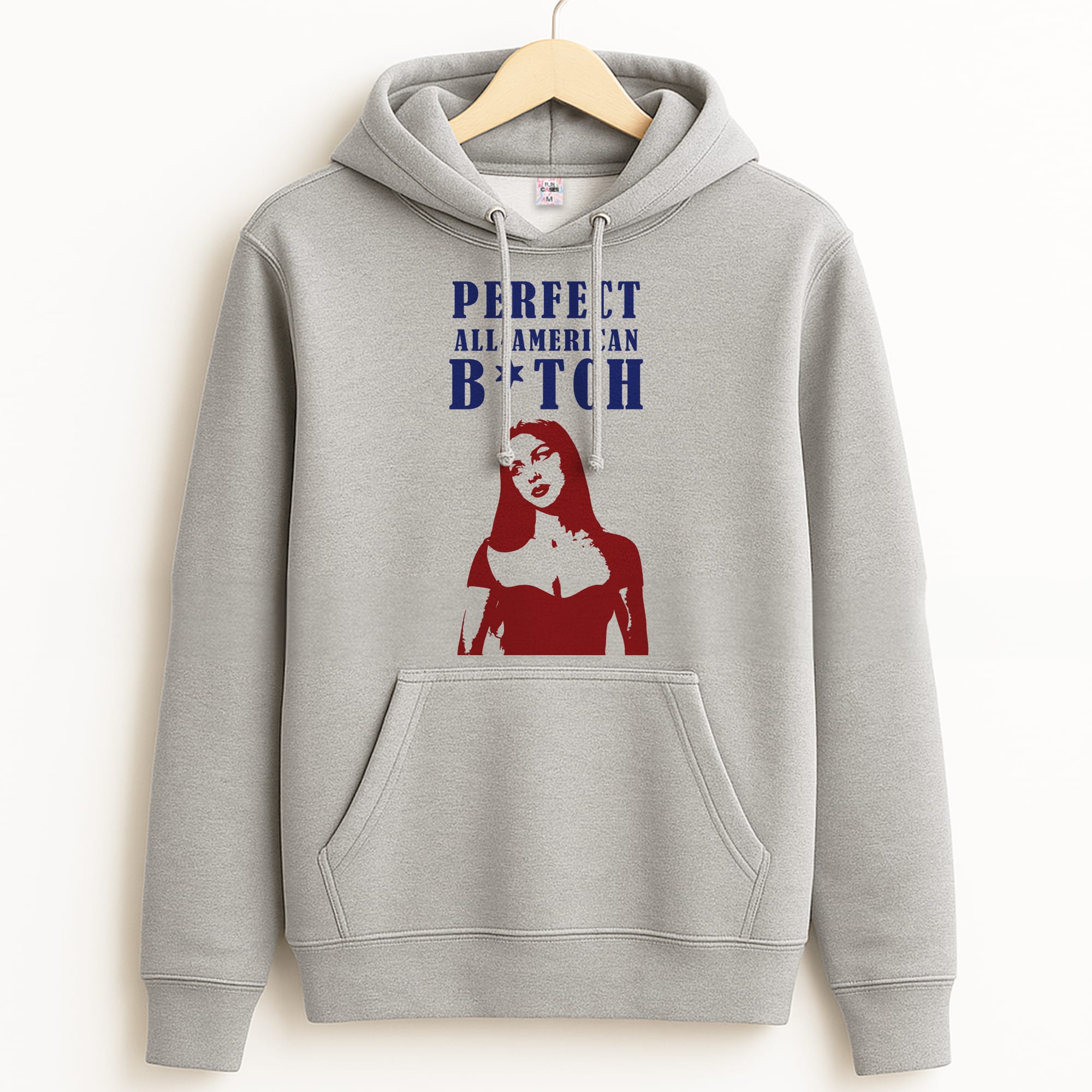 All American Stripes Grey Hoodie