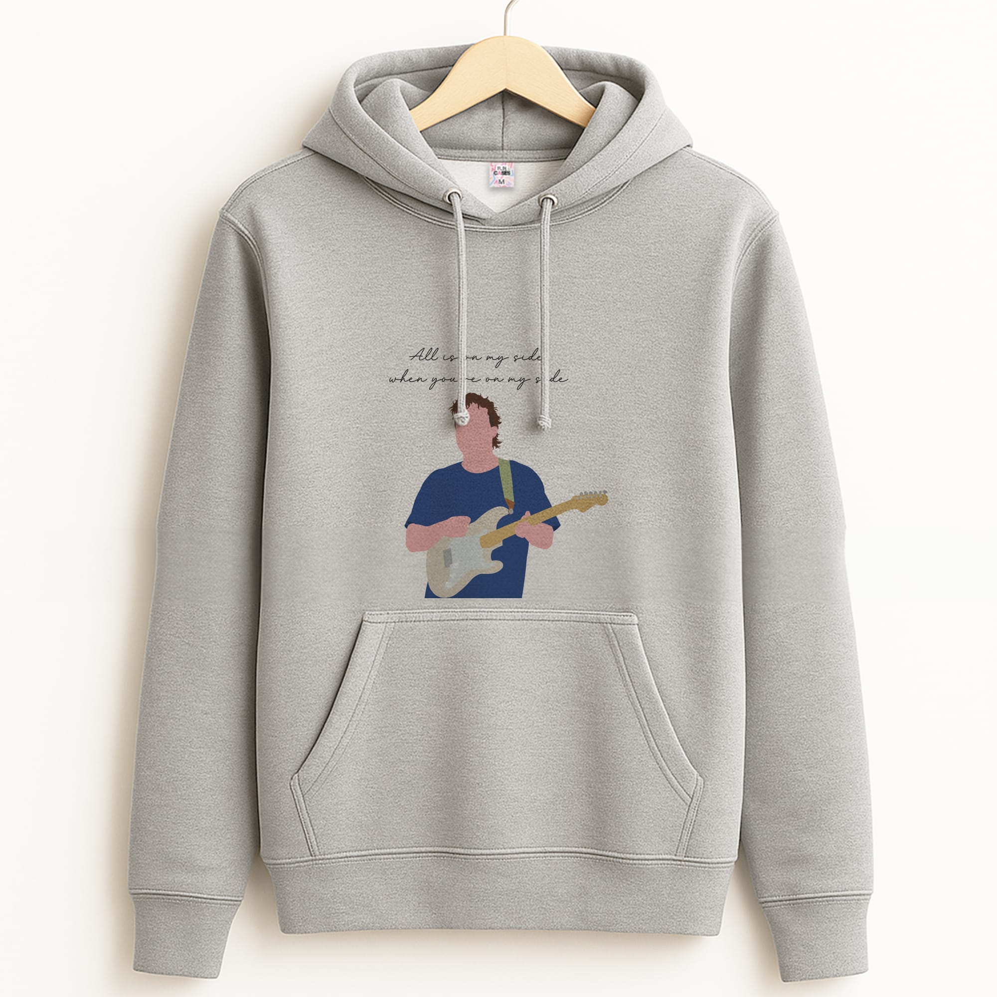 All Is On My Side Pink Grey Hoodie