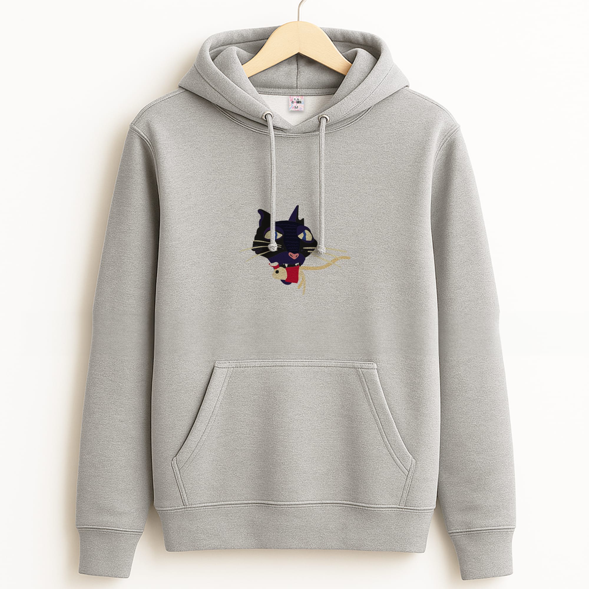 Mouse Eating Grey Hoodie