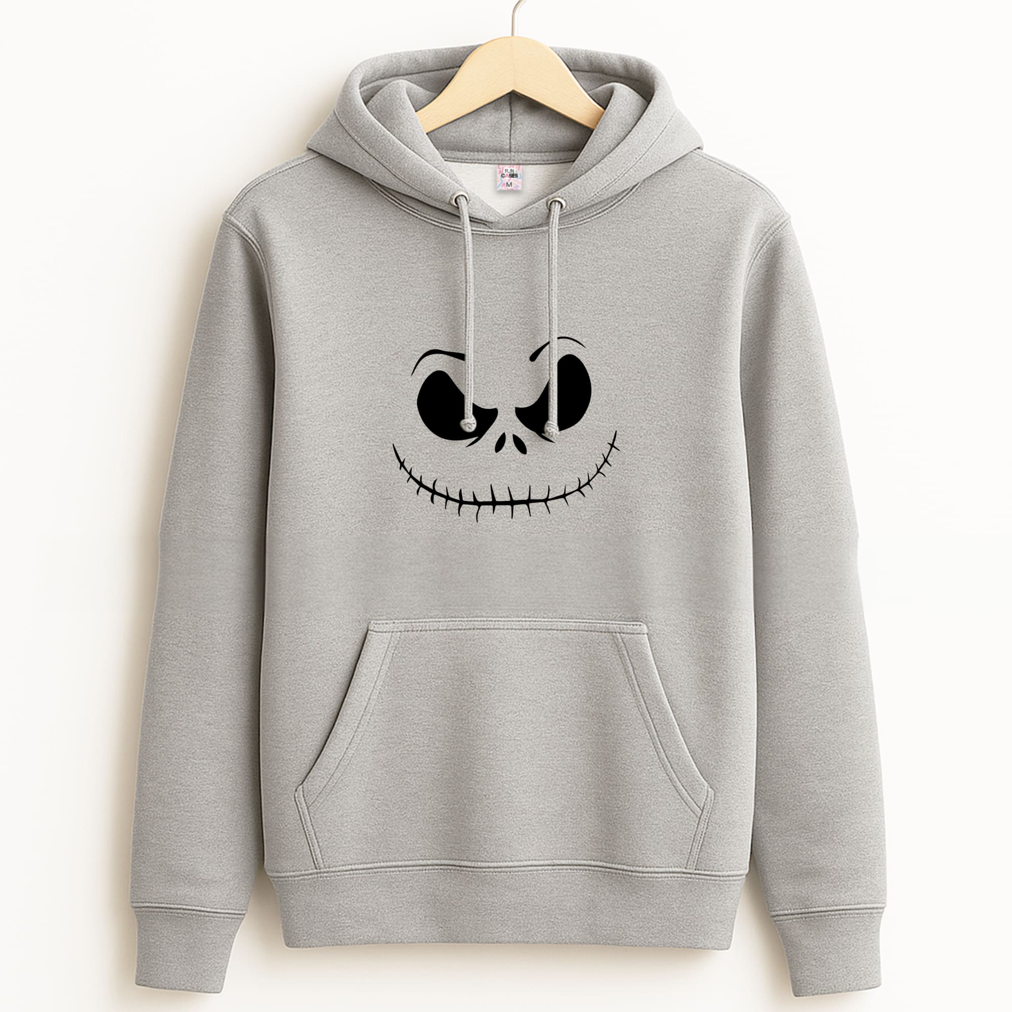 Pink Jack Skeleton Grey Hoodie