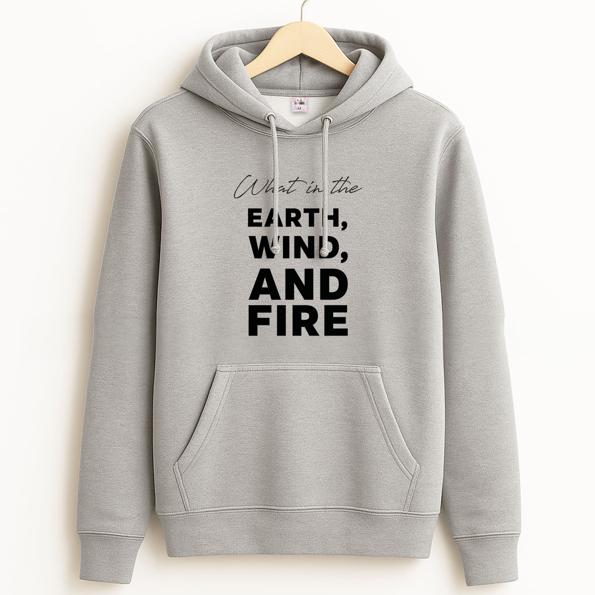 What In The Earth, Wind And Fire Grey Hoodie