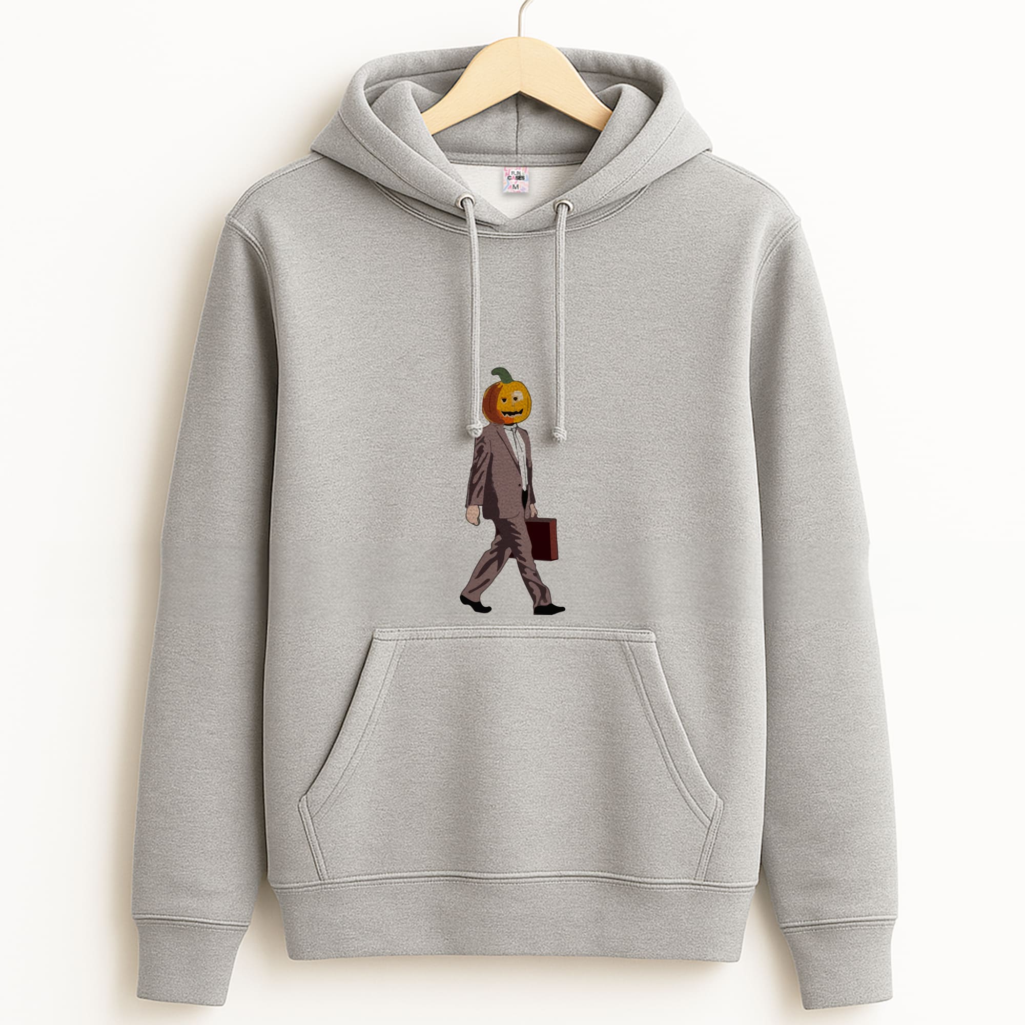 Dwight Pumpkin Head Grey Hoodie