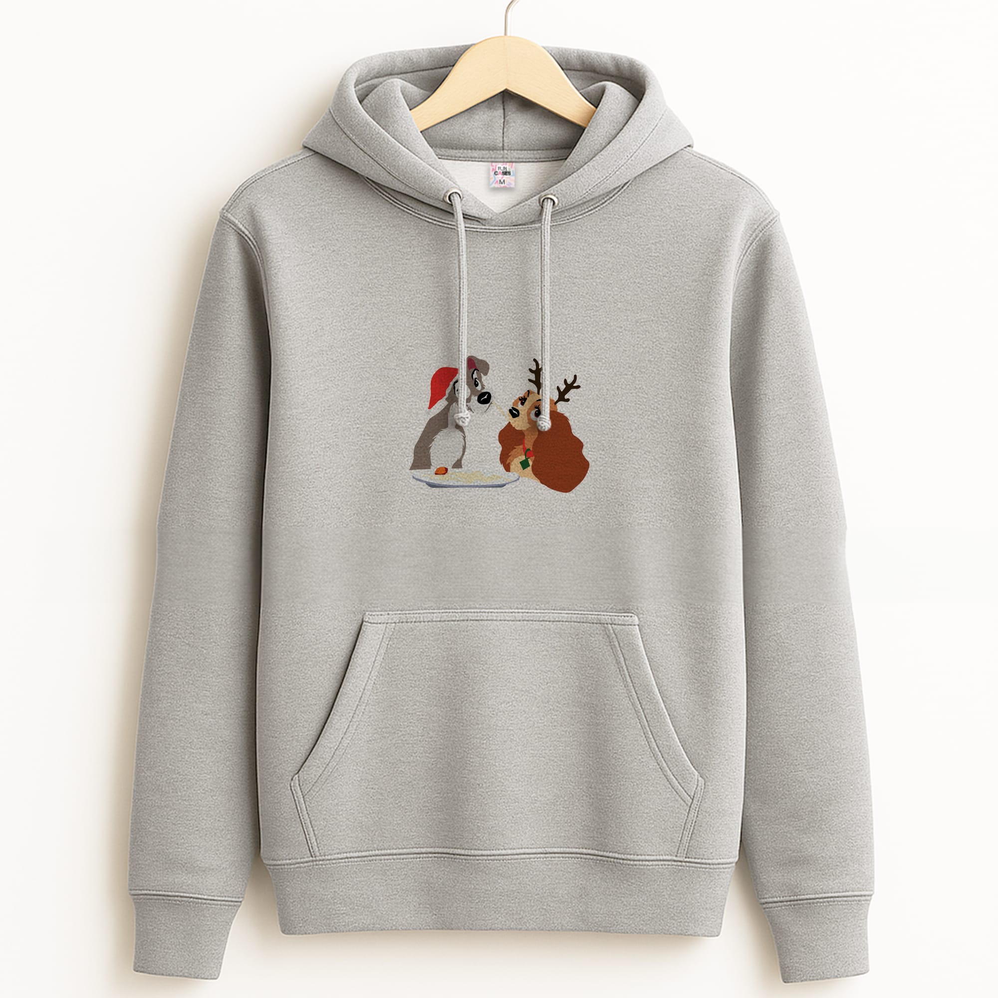 Christmas Lady Grey Hoodie