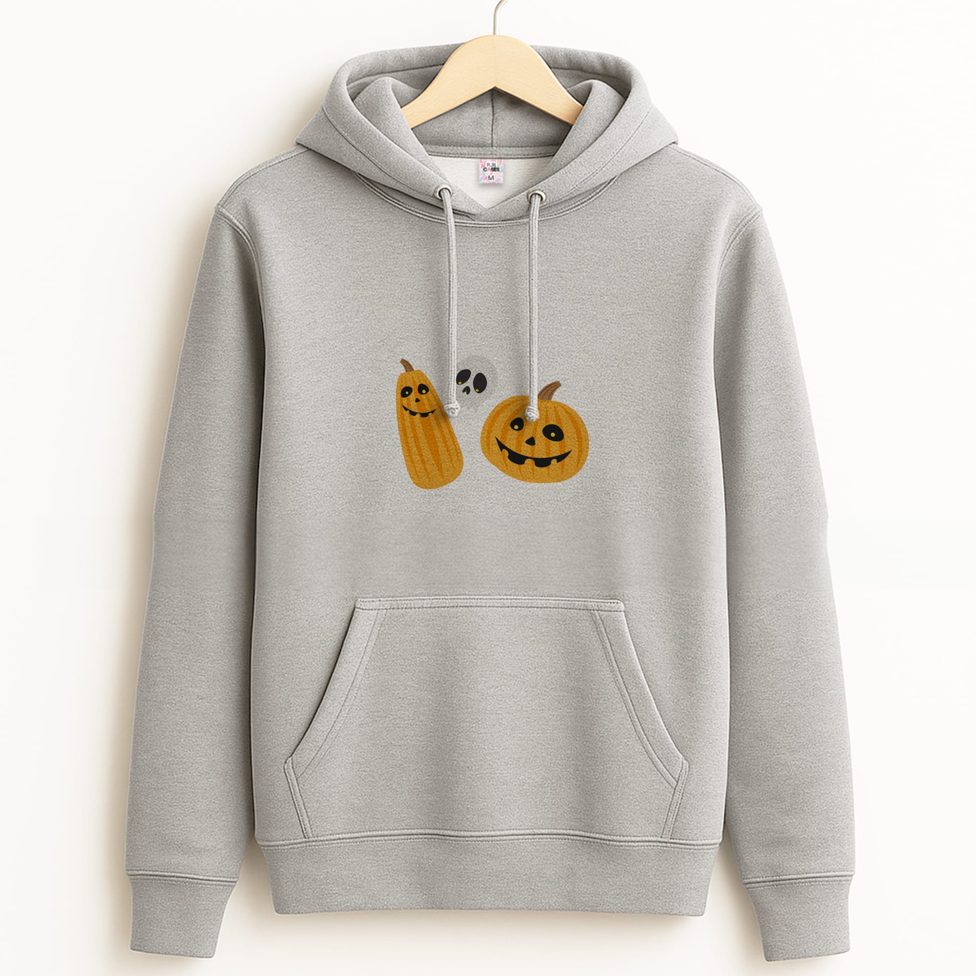Halloween Pattern 1 Grey Hoodie