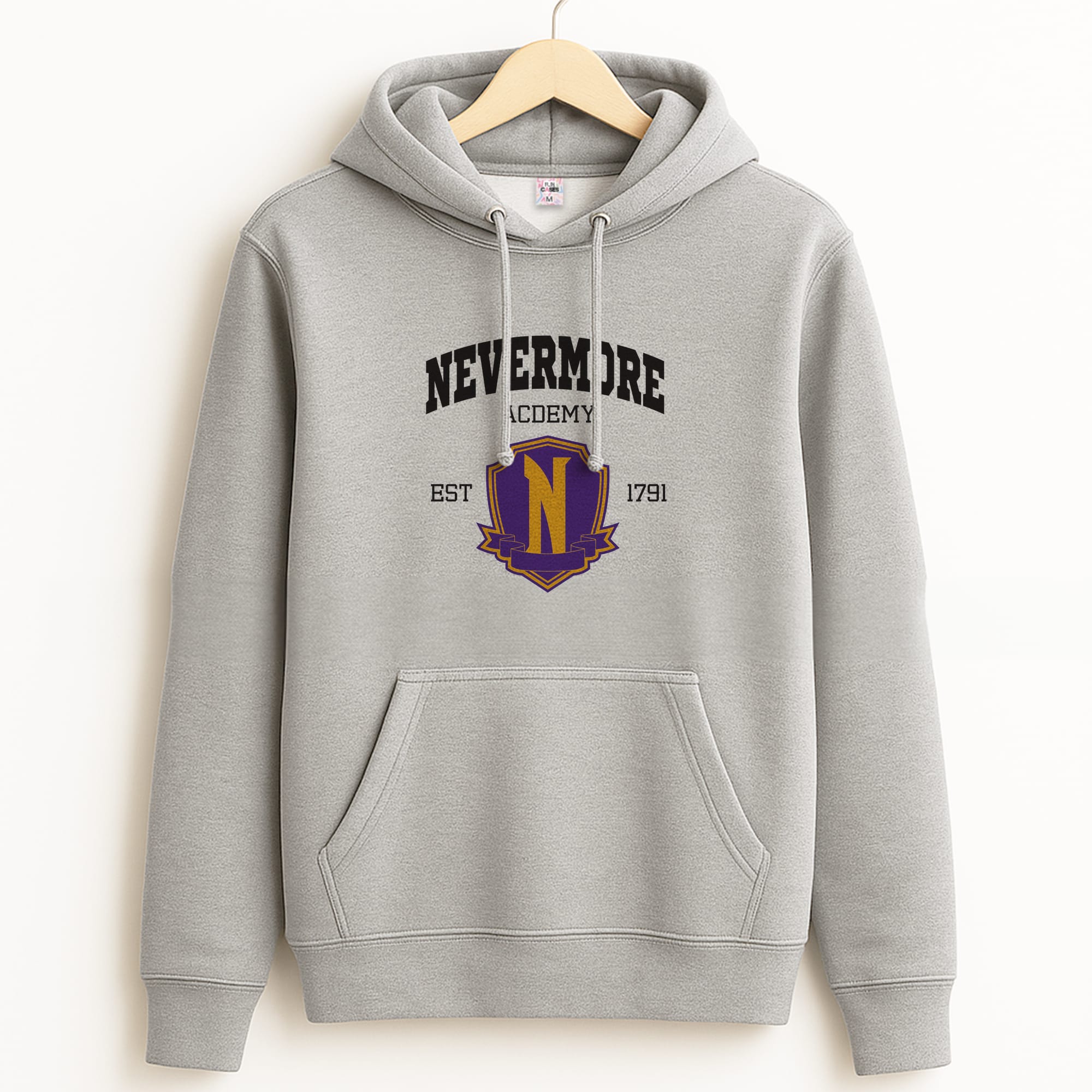 Addams Academy Purple Grey Hoodie