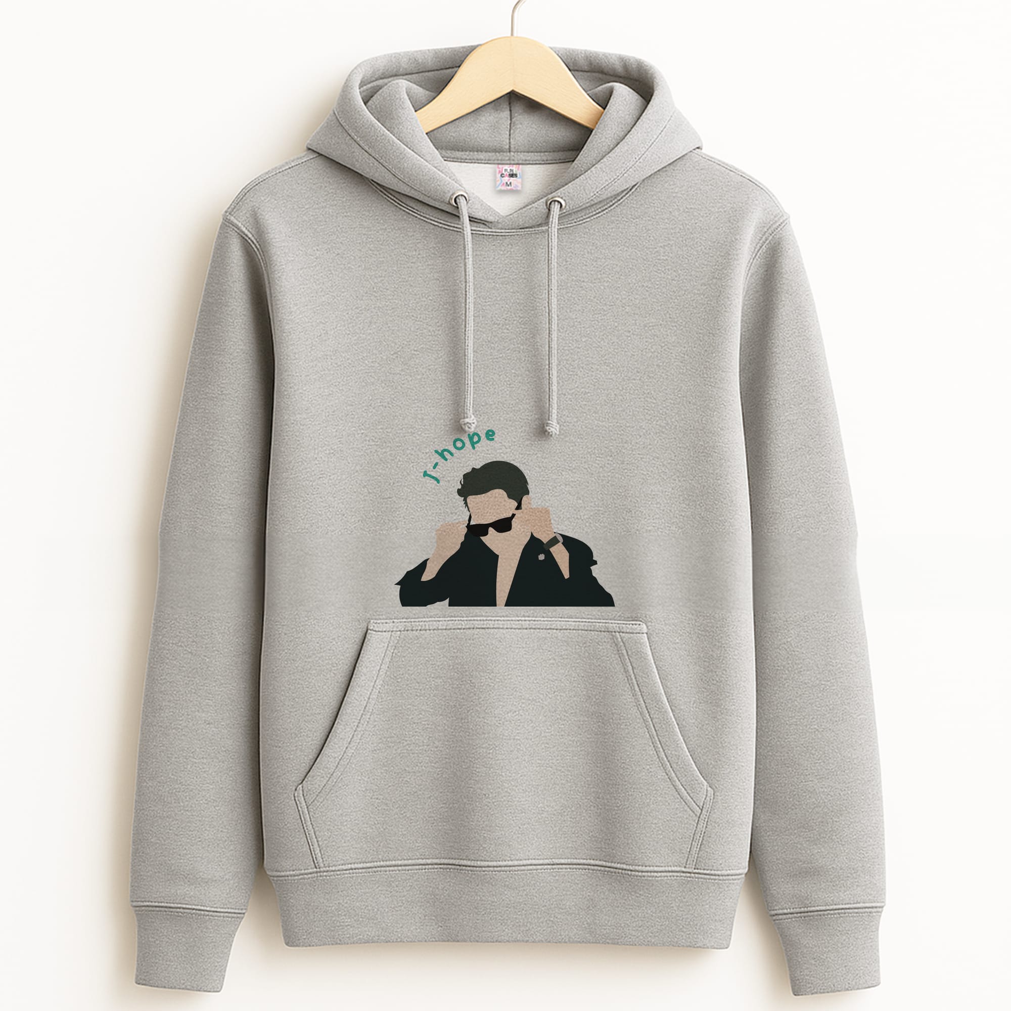 J-Hope Glasses - K Pop Grey Hoodie