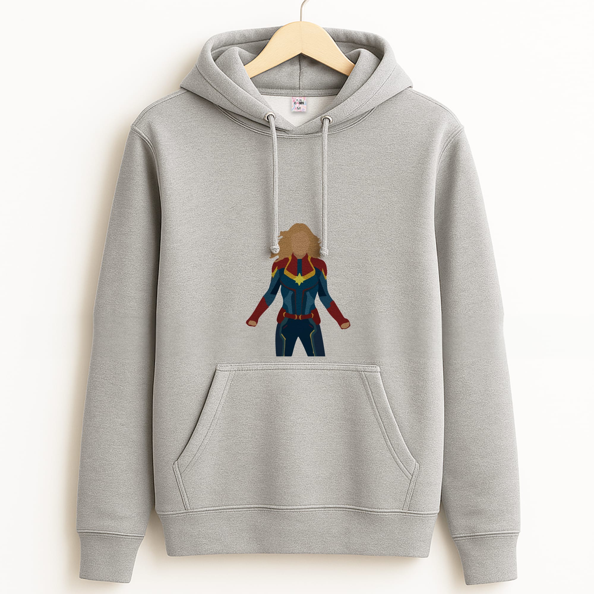 Captain Marvel Grey Hoodie