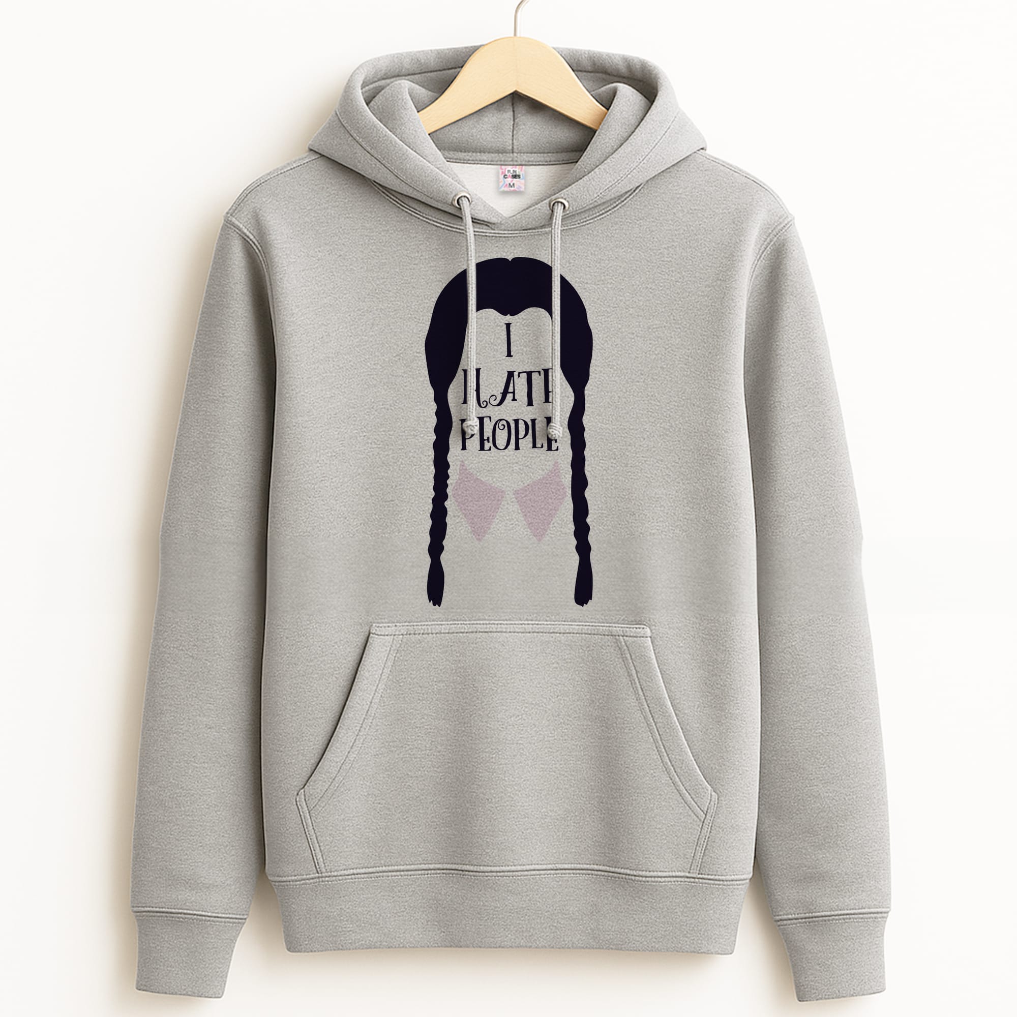 I Hate People Grey Hoodie