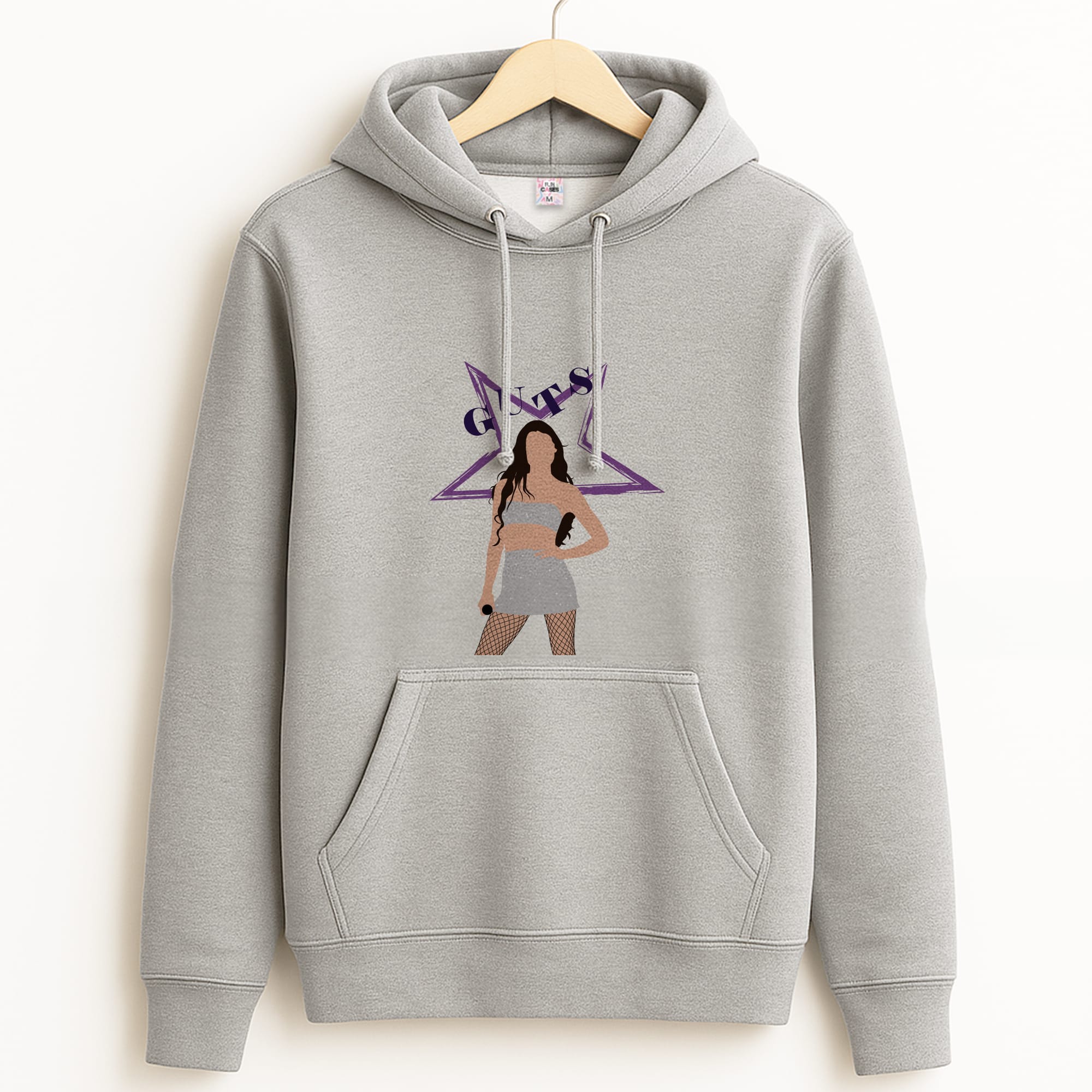 Dark Purple Olivia Grey Hoodie