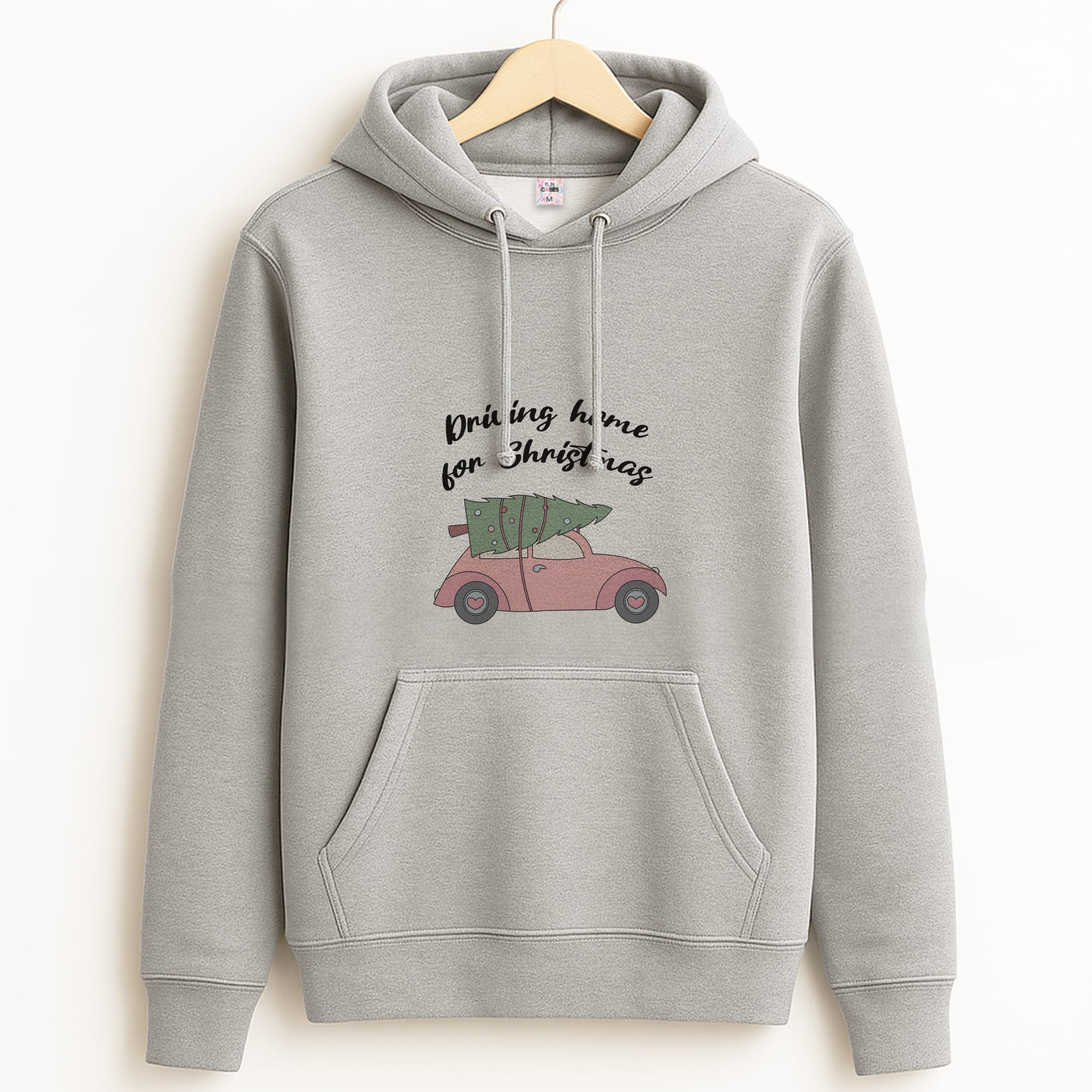Driving Home For Christmas - Christmas Songs Grey Hoodie