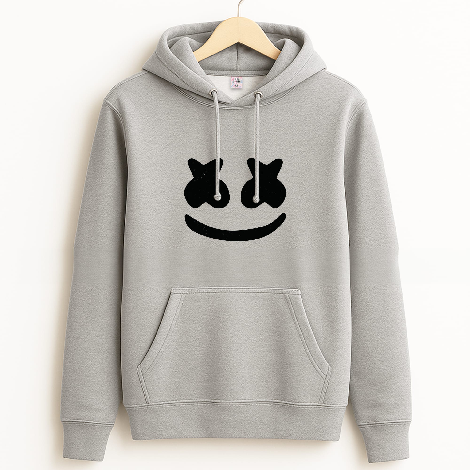 Black And White Helmet In Space Grey Hoodie