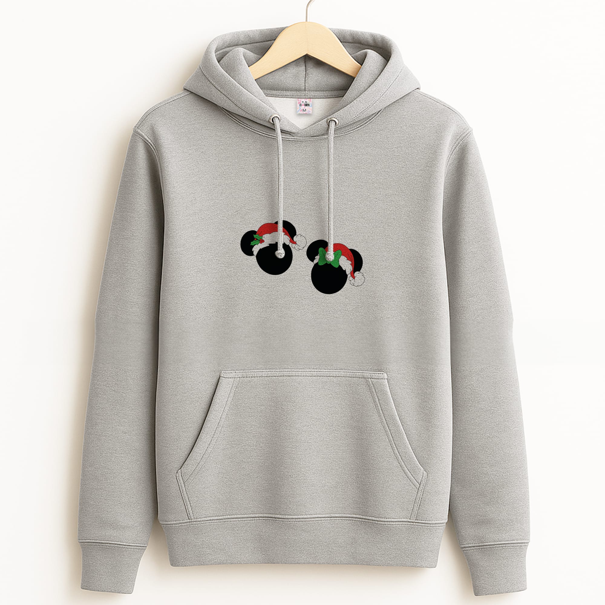 Festive Mice Christmas Grey Hoodie