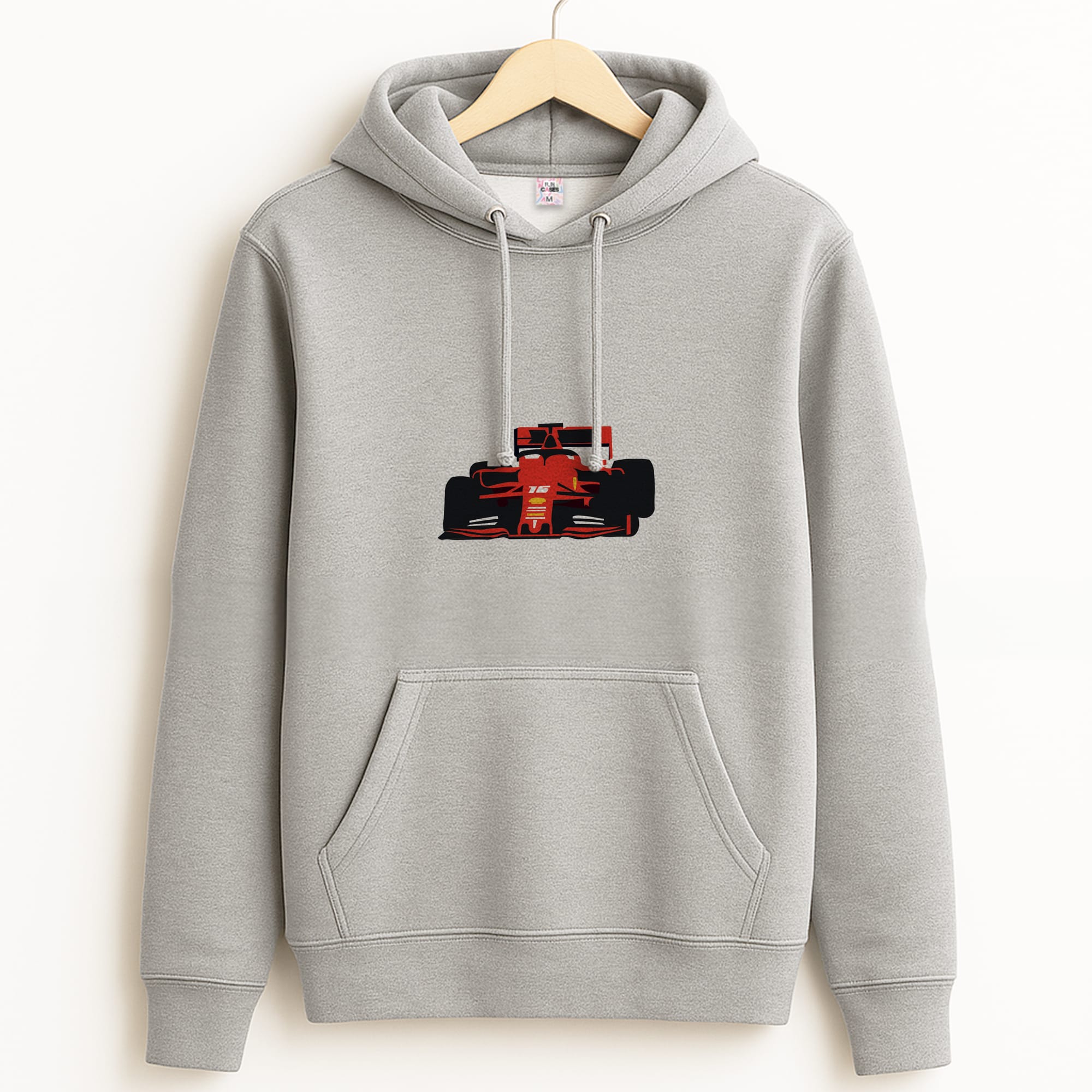 F1 Car Grey Hoodie